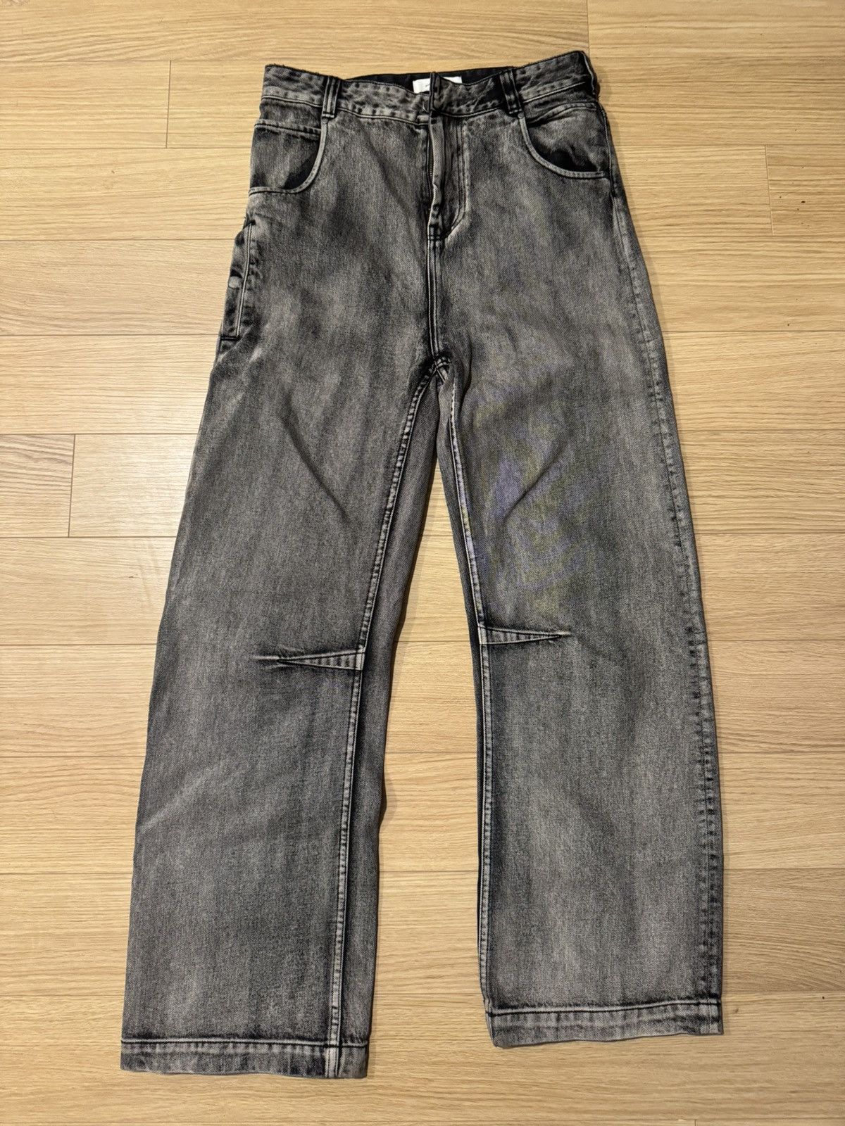 Entire Studios Entire Studios Black/Grey Washed Denim Size US 30 / EU 46 - 1 Thumbnail