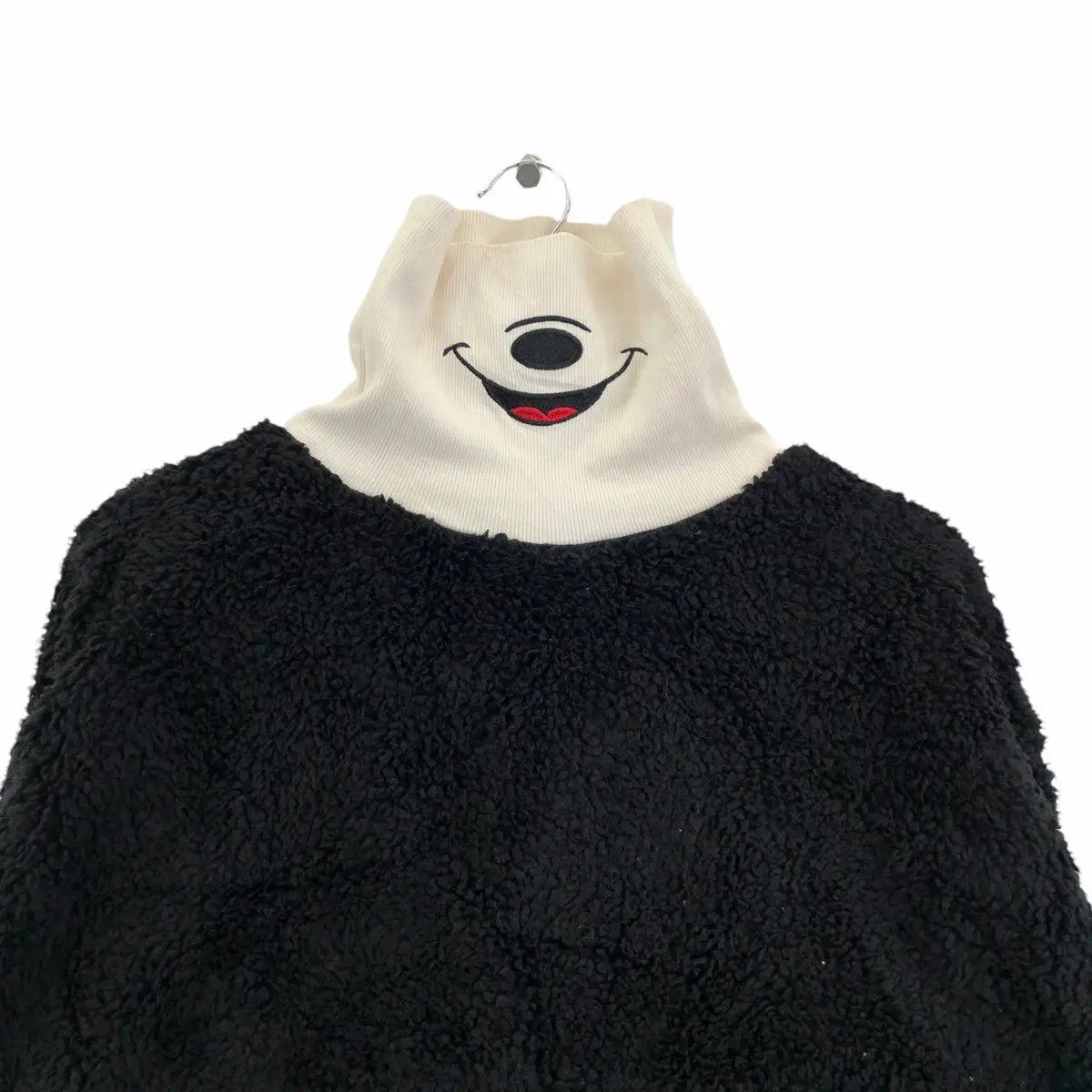 Disney Vtg DISNEY MICKEY MOUSE Smiley Face Fleece Jacket Sweater Size XL / US 12-14 / IT 48-50 - 3 Thumbnail
