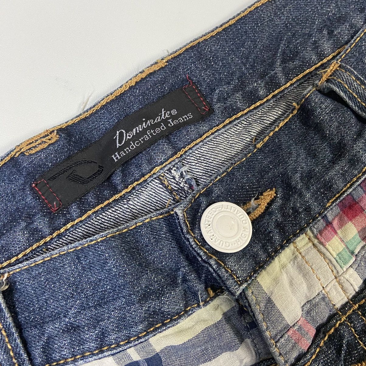 Japanese Brand Y2K Dominate Handcfarted Jeans Double Waist Size US 30 / EU 46 - 3 Thumbnail