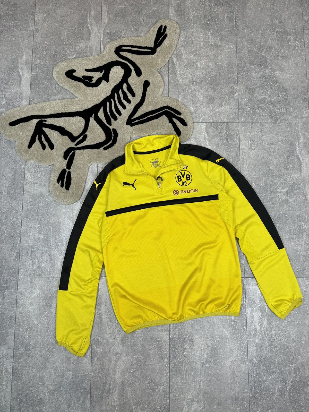 Puma × Vintage Mens Vintage Puma Borussia Dortmund sweatshirt soccer jersey Size US M / EU 48-50 / 2 - 1 Thumbnail