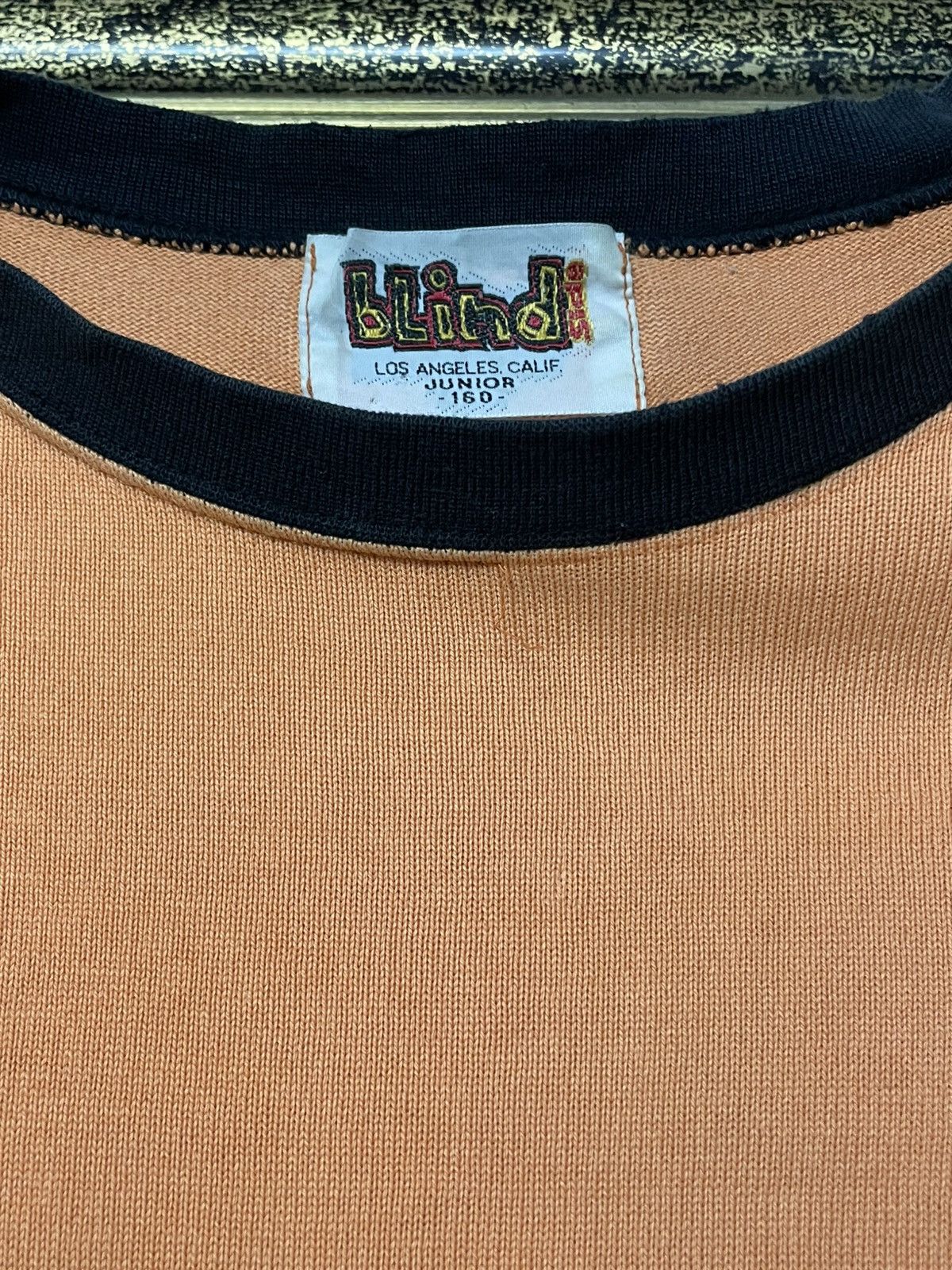 Blind Skateboards Vintage 1990s Blind Side Skateborad Iconic Ringer Faded Tee Size US M / EU 48-50 / 2 - 10 Thumbnail