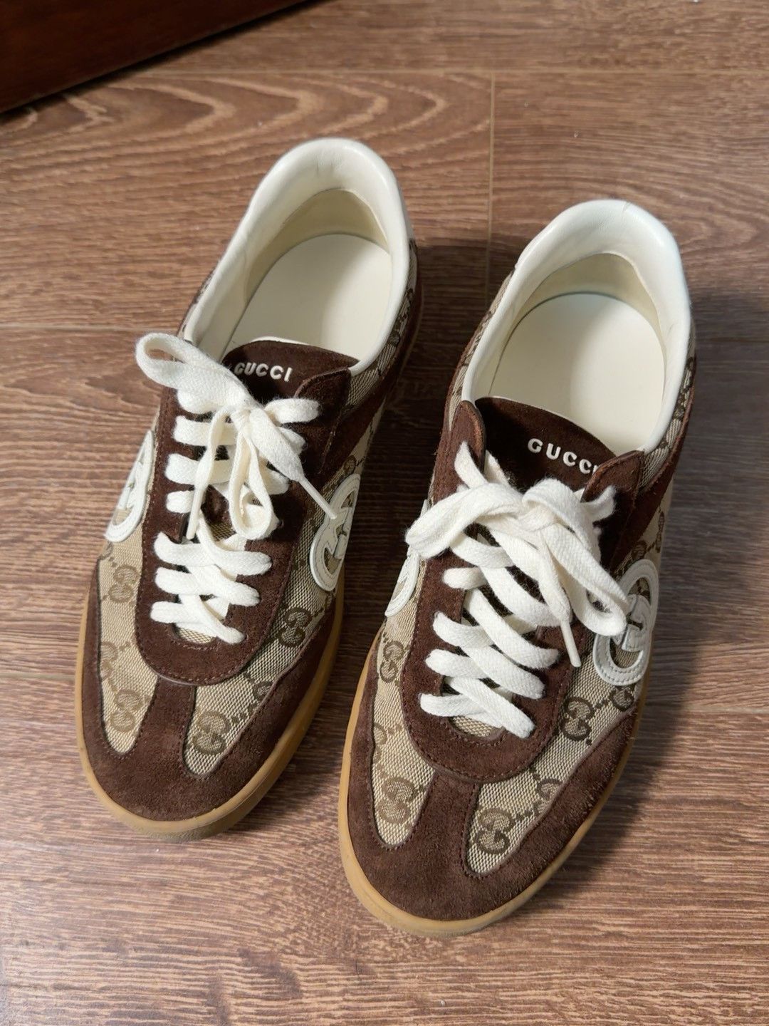 Gucci Gucci Low-Top GG Pattern Sneakers Size US 7 / EU 40 - 1 Thumbnail