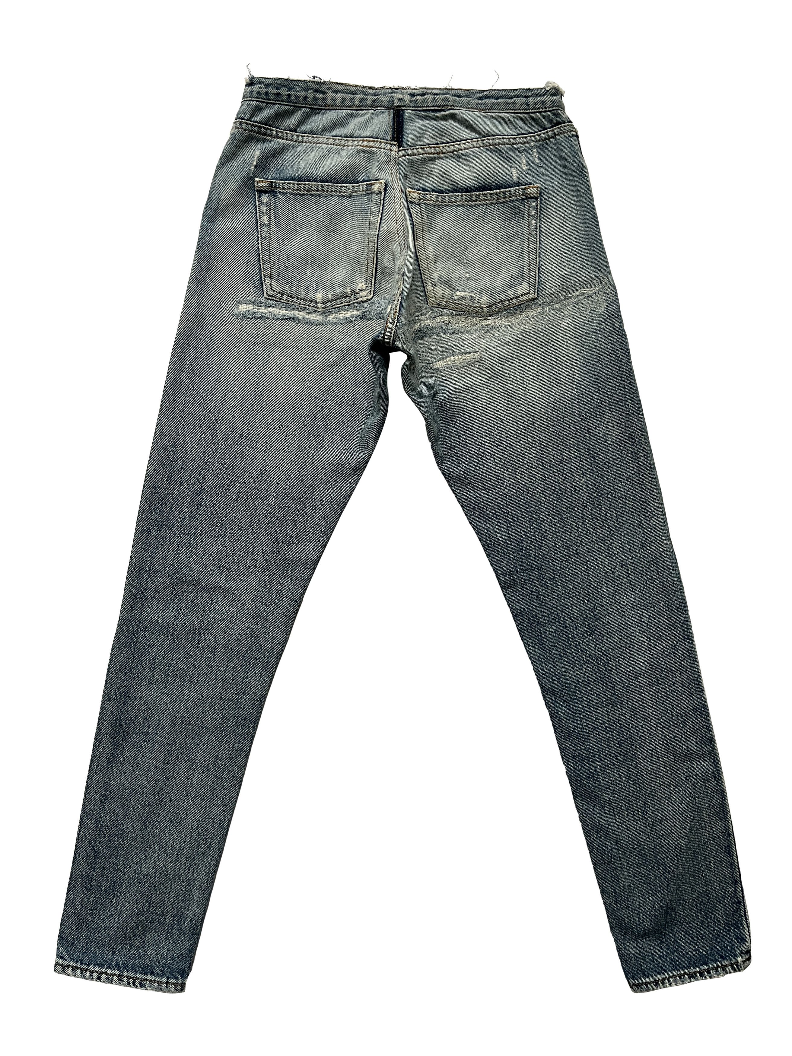 Hedi Slimane × Saint Laurent Paris ⚡️QUICK SALE⚡️2015 Saint Laurent by Hedi Blue Jeans Size US 26 / EU 42 - 2 Thumbnail