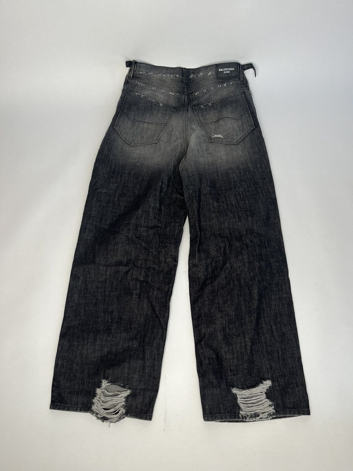 Balenciaga SS22 red carpet Destroyed Super Large Baggy Jeans | Grailed