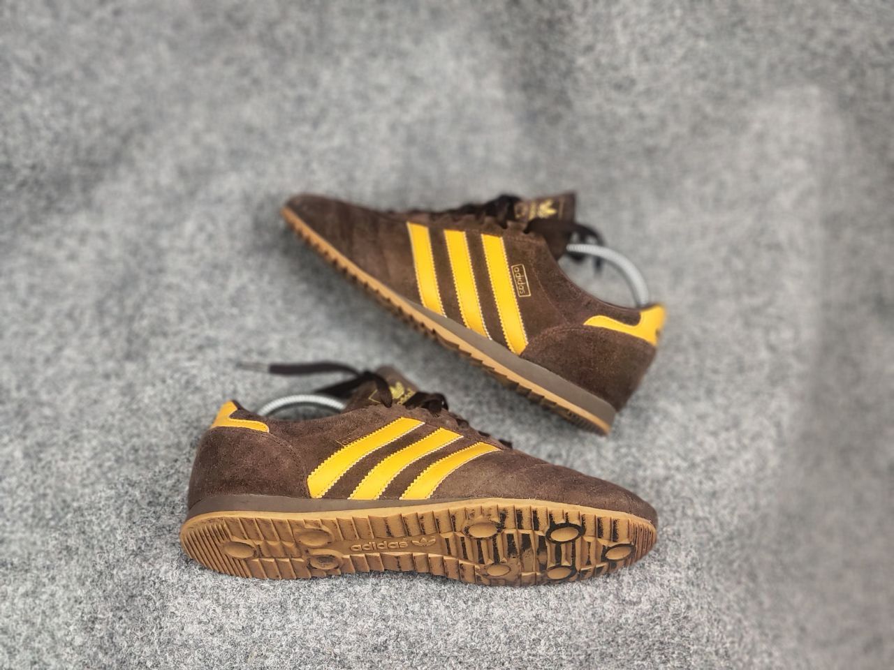 Adidas Adidas Vintage Y2K Style brown Yellow trendy suede sneakers Size US 8.5 / EU 41-42 - 3 Thumbnail