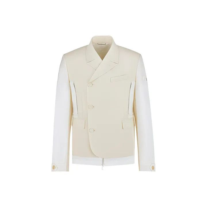 Dior Dior x Sacai SS22 Layered Casual Blazer 0079 Size US L / EU 52-54 / 3 - 1 Thumbnail