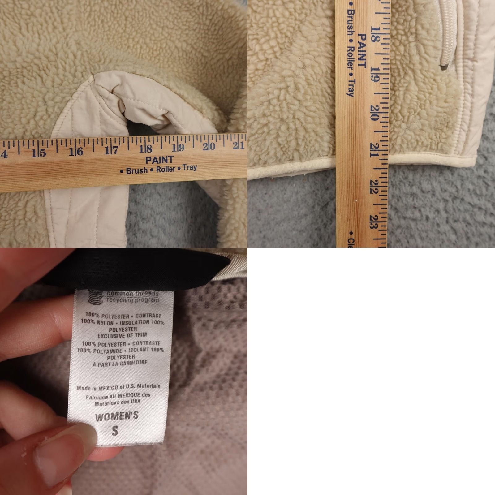 Patagonia Patagonia Jacket Womens S Beige Full Zip Fleece Outdoor retro Pile Sherpa Size S / US 4 / IT 40 - 9 Thumbnail
