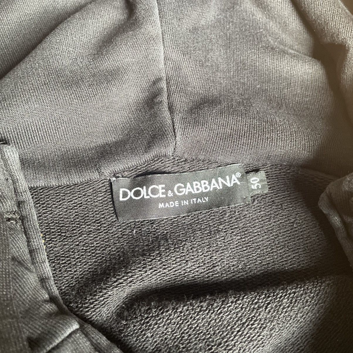 Dolce & Gabbana Black Cotton High Neck Zip Hoodie Size US M / EU 48-50 / 2 - 3 Thumbnail