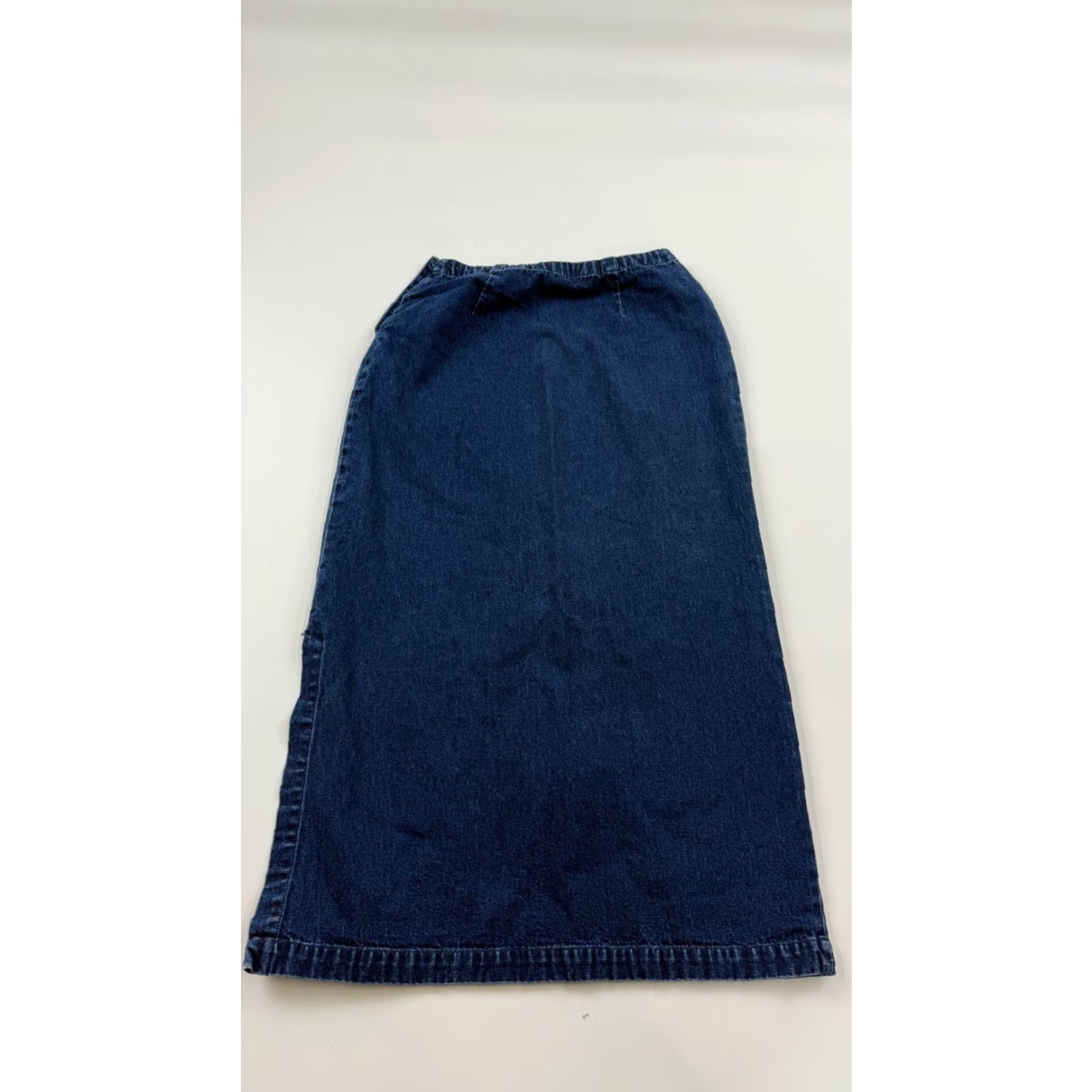 Eddie Bauer Eddie Bauer A-Line Skirt Womens 4 Blue Denim Casual Outdoor Full Length Side Slit Size 27" / US 4 / IT 40 - 6 Thumbnail
