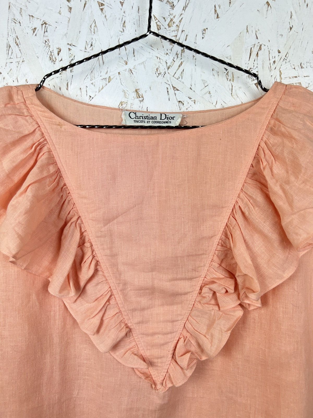 Dior 80s Vintage Dior Tricots Et Coordonnes Linen Blend Vest Size M / US 6-8 / IT 42-44 - 2 Thumbnail