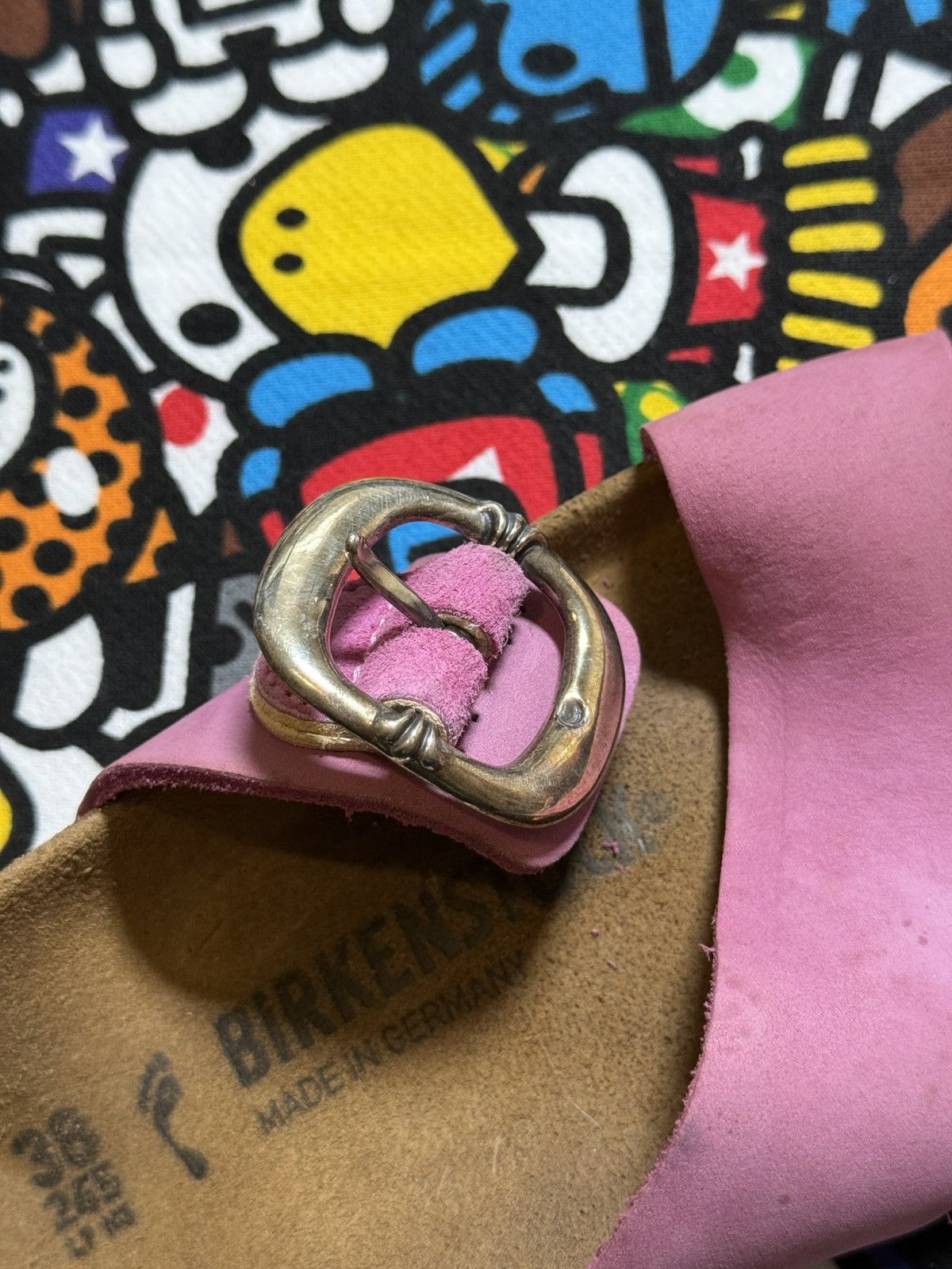 Birkenstock × Chrome Hearts Chrome Hearts X Birkenstock Pink Gunslinger Sandals Size US 7 / IT 37 - 11 Thumbnail
