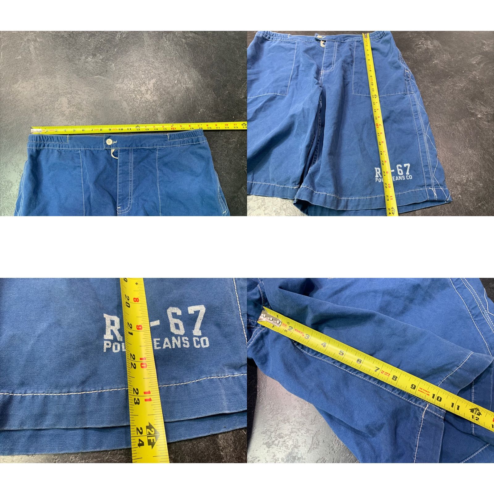 Polo Ralph Lauren VINTAGE Polo Ralph Lauren RL 67 Beach Shorts XL Blue Cargo Mens Size US XL / EU 56 / 4 - 8 Thumbnail