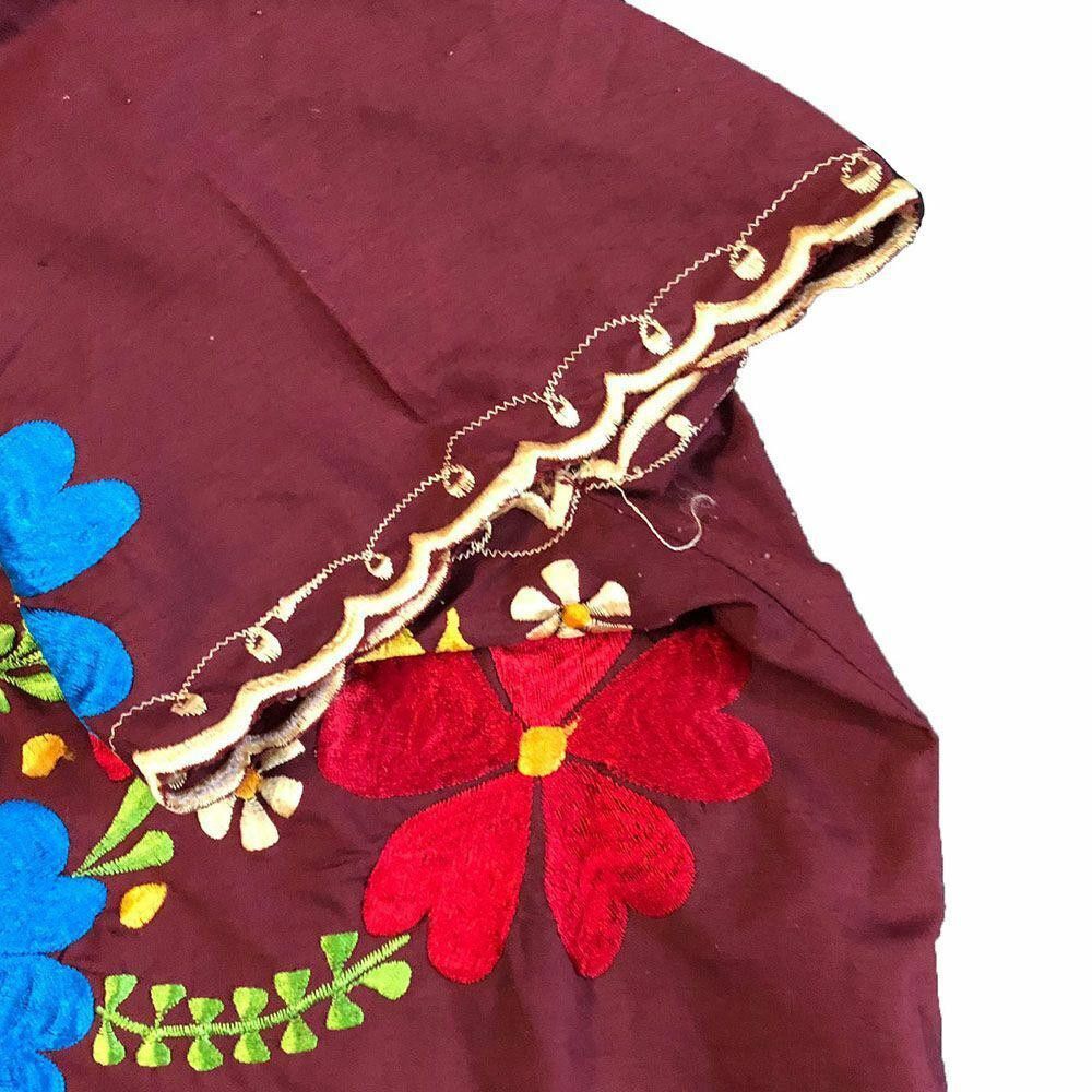 Designer Pre Owned Brown Hand Made Blouse L Size L / US 10 / IT 46 - 4 Thumbnail