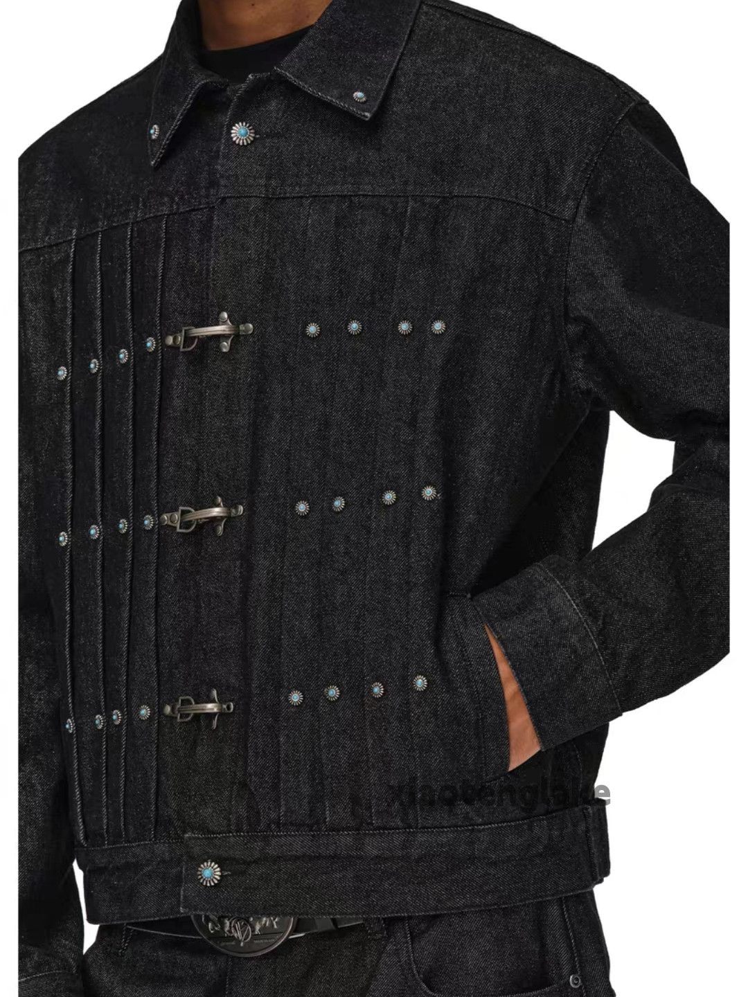 Vintage Unisex denim yuppie y2k hiphop cargo Festival jacket Size US XL / EU 56 / 4 - 8 Thumbnail