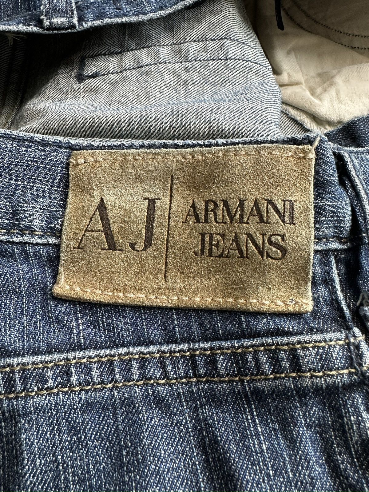 Armani Vintage ARMANI JEANS Faded Denim Pants Size US 33 - 5 Thumbnail