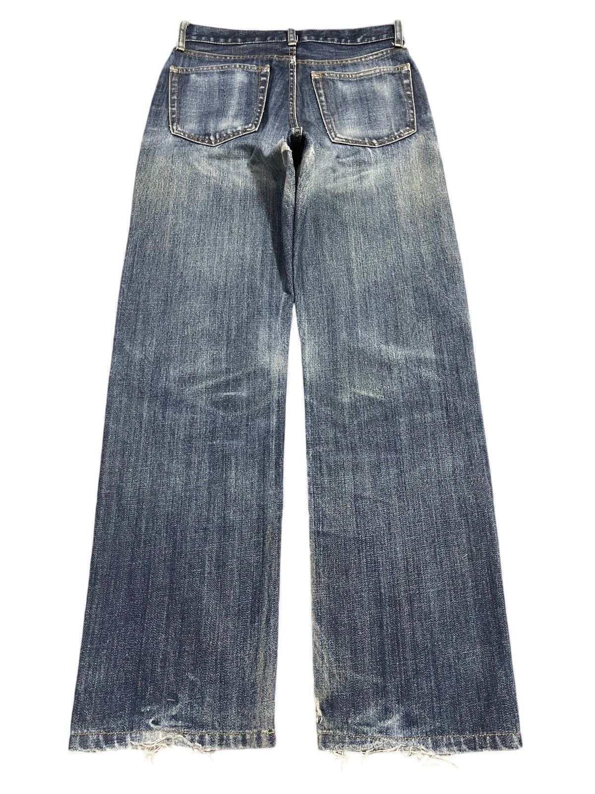 Uniqlo Vintage Japanese Uniqlo Blue Faded Wash Baggy Jeans Size US 28 / EU 44 - 2 Thumbnail