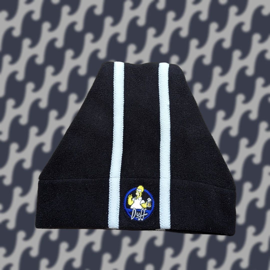 Vintage VINTAGE Homer Simpson 2002 Black Beanie Hat One Size The Simpsons United Labels Unisex Adults Beanie Nordics Black Size ONE SIZE - 1 Thumbnail