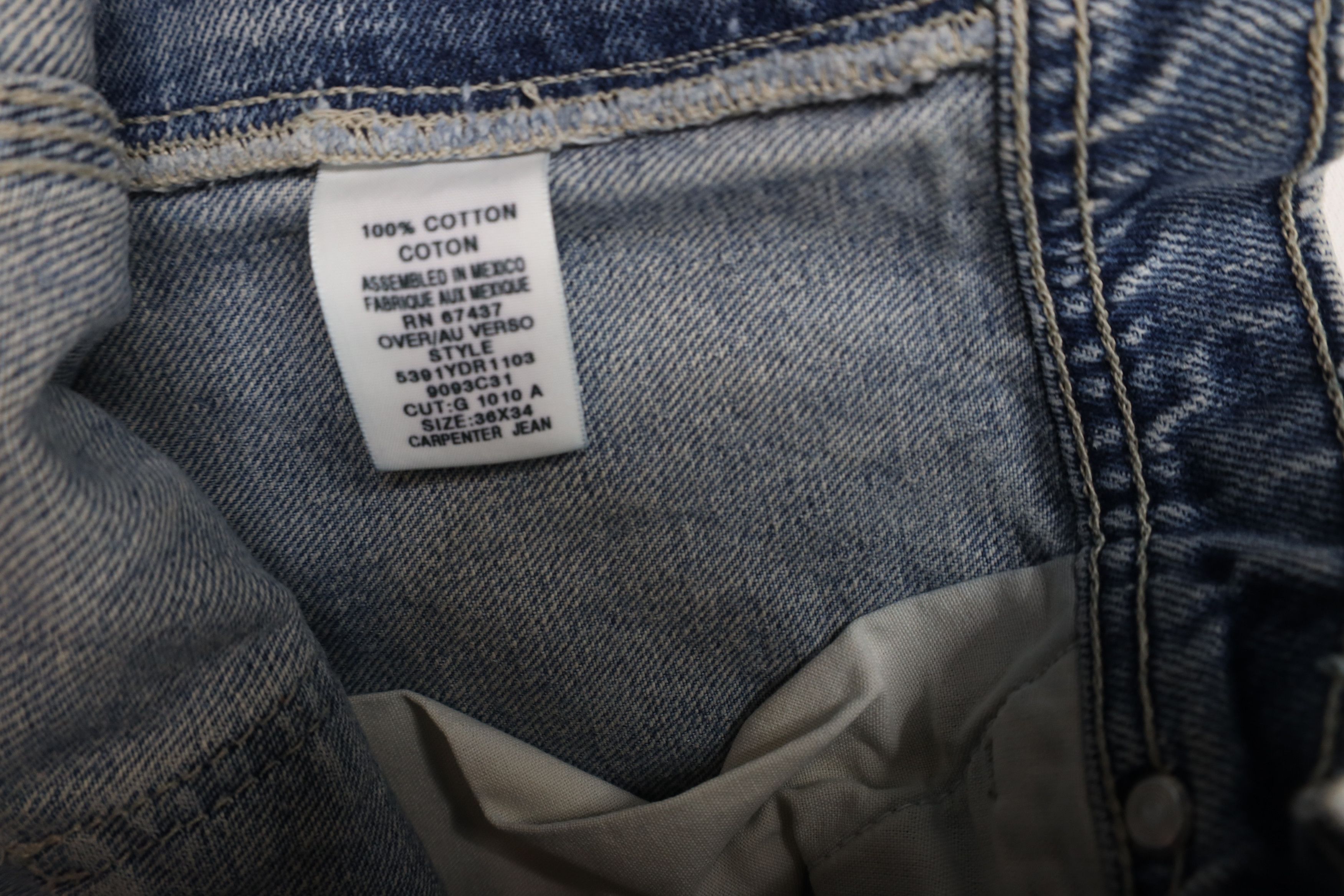 Ralph Lauren × Vintage Vintage 90s Ralph Lauren Baggy Wide Leg Dungaree Jeans Size US 38 / EU 54 - 11 Thumbnail