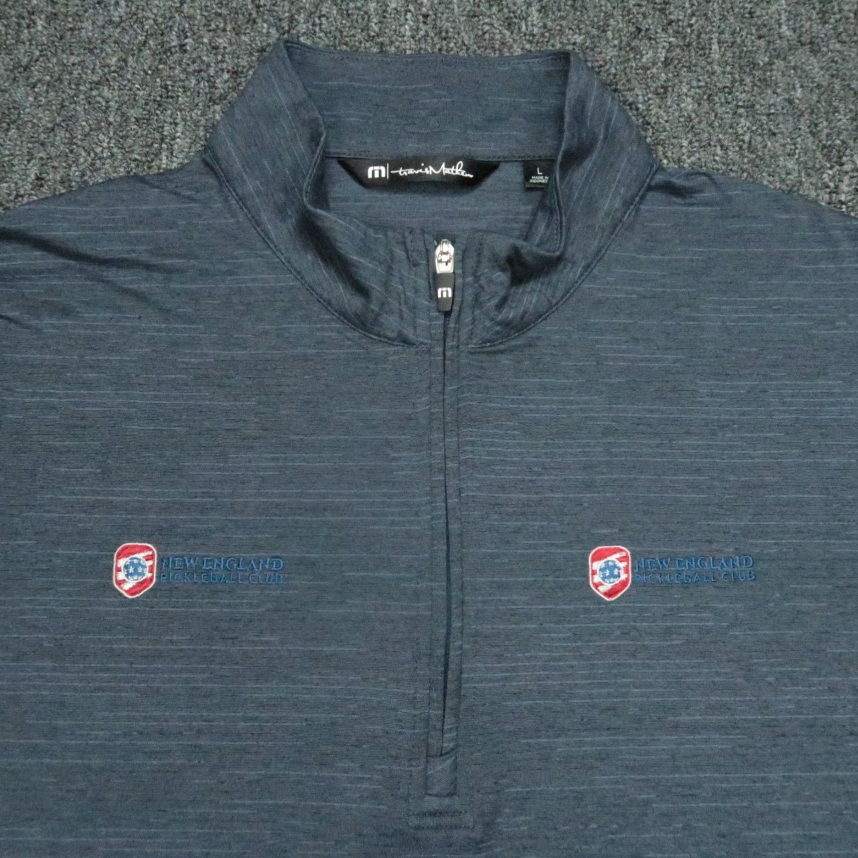 TravisMathew Travis Mathew Pullover Mens Large Blue Havasu 2.0 1/4 Zip Casual Pickleball Club Size US L / EU 52-54 / 3 - 2 Thumbnail