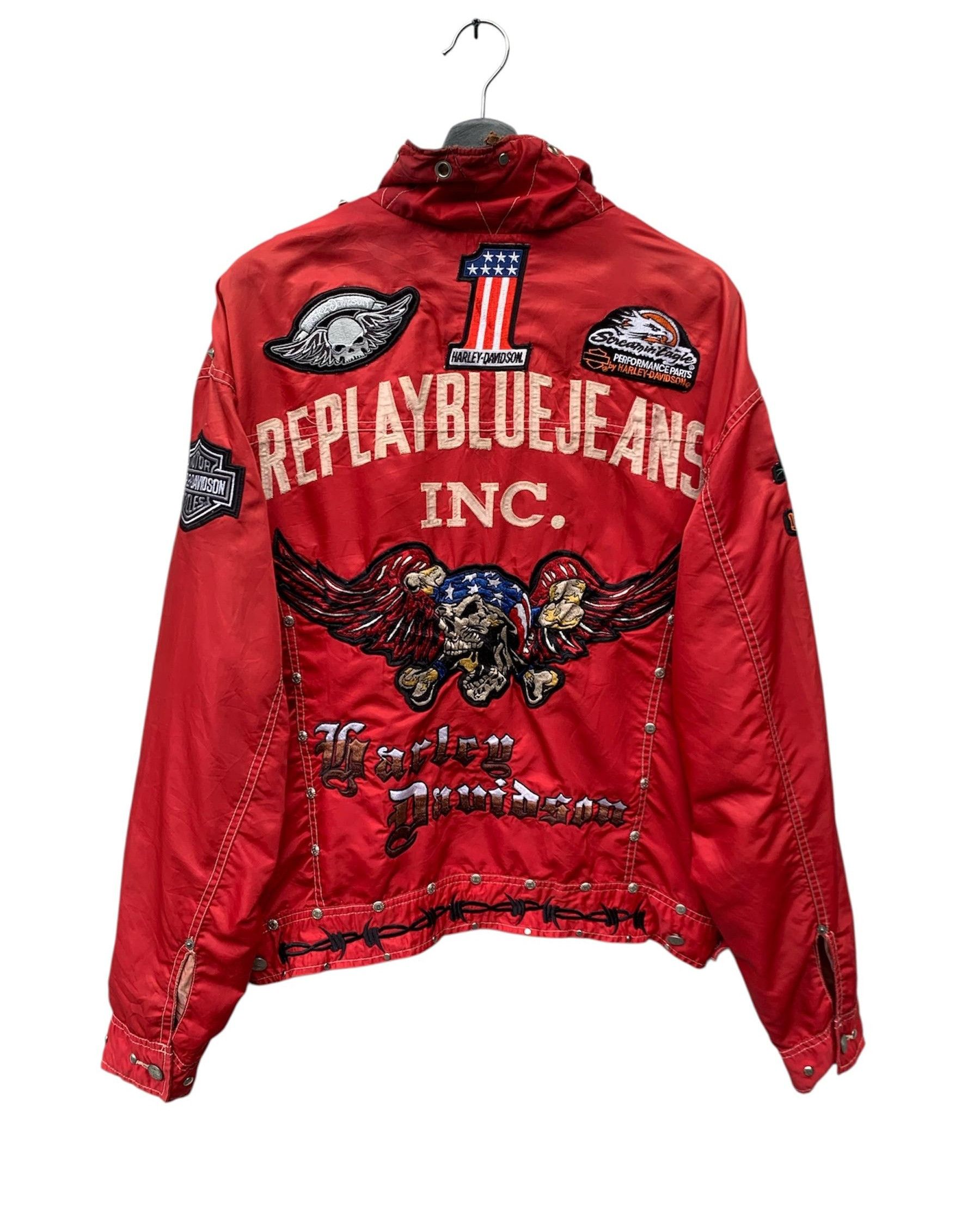 Replay Very Rare Vintage Replay Blue Jeans x Harley Davidson Jacket Size US M / EU 48-50 / 2 - 4 Thumbnail