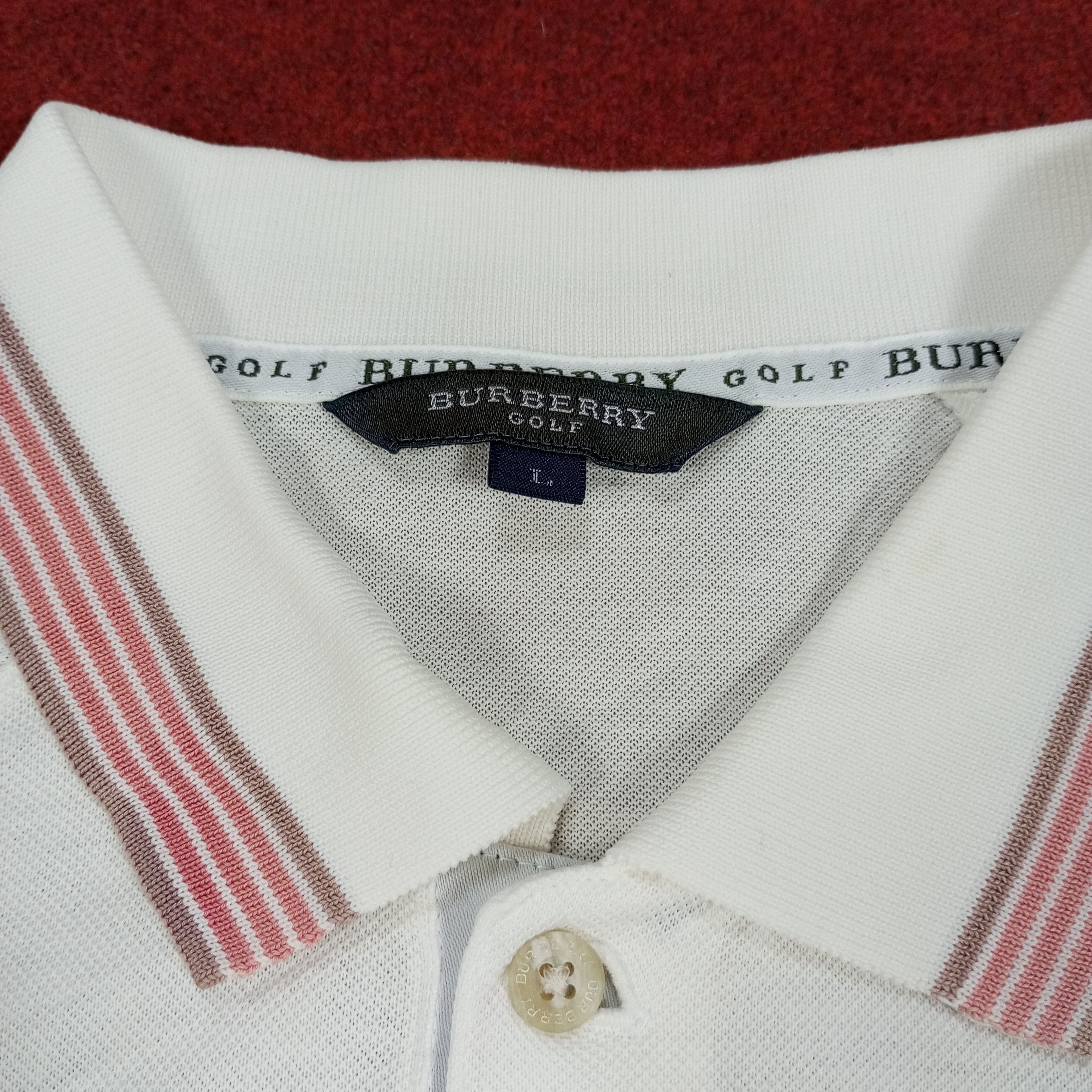 Burberry Burberry Golf Casual Style Polos Custom Art Size US L / EU 52-54 / 3 - 4 Thumbnail