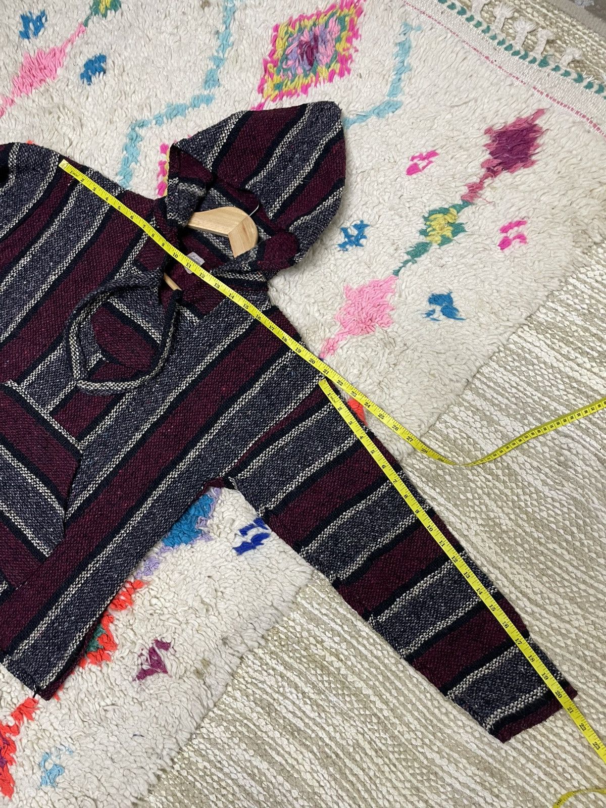 Mexican Threads Vintage Mexican Baja Blanket Pullover Hooded Jacket Size US S / EU 44-46 / 1 - 10 Thumbnail