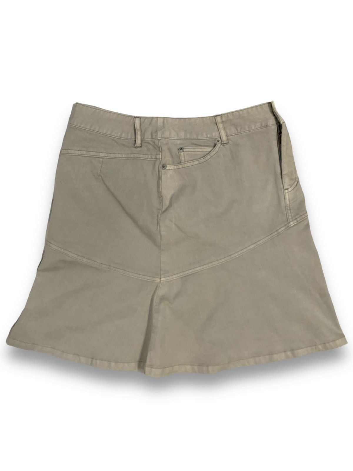 Michel Klein Vintage Y2K MK Klein Michel Klein Grey Denim Mini Skirt Size 27" / US 4 / IT 40 - 3 Thumbnail