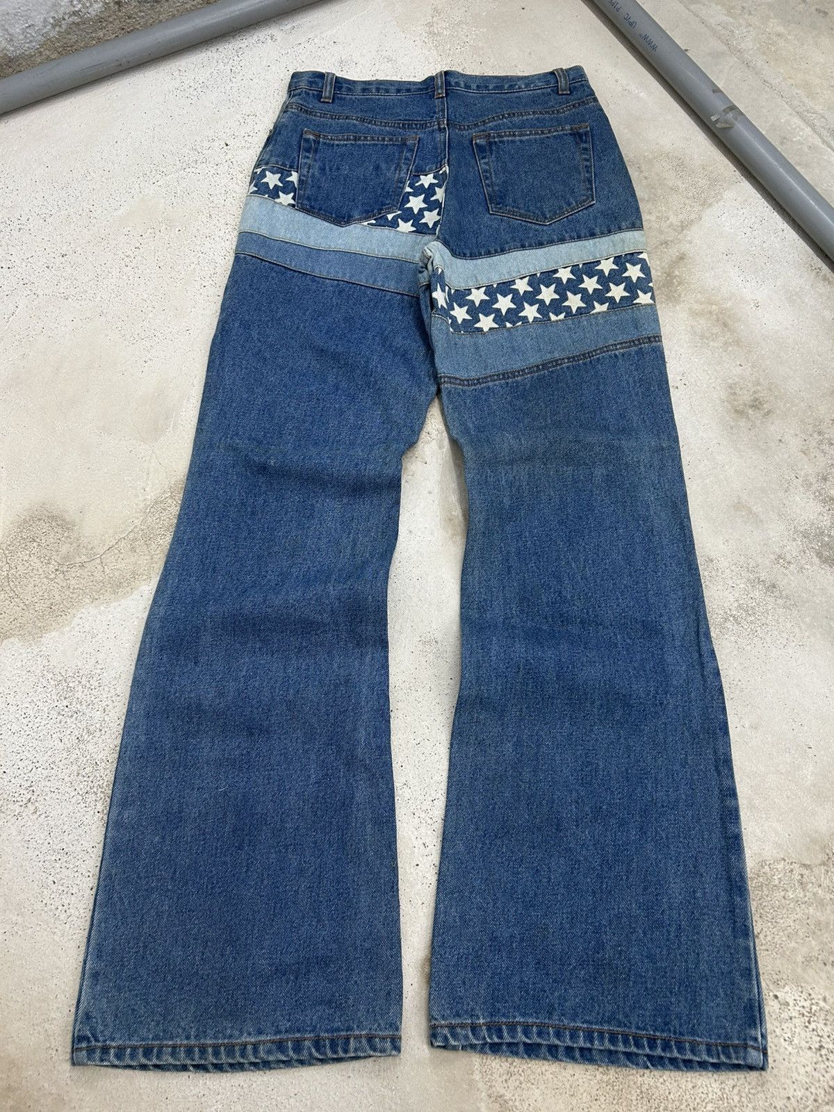 Hysteric Glamour Flare Distressed Jean Denim Star Patch Size US 28 / EU 44 - 17 Thumbnail