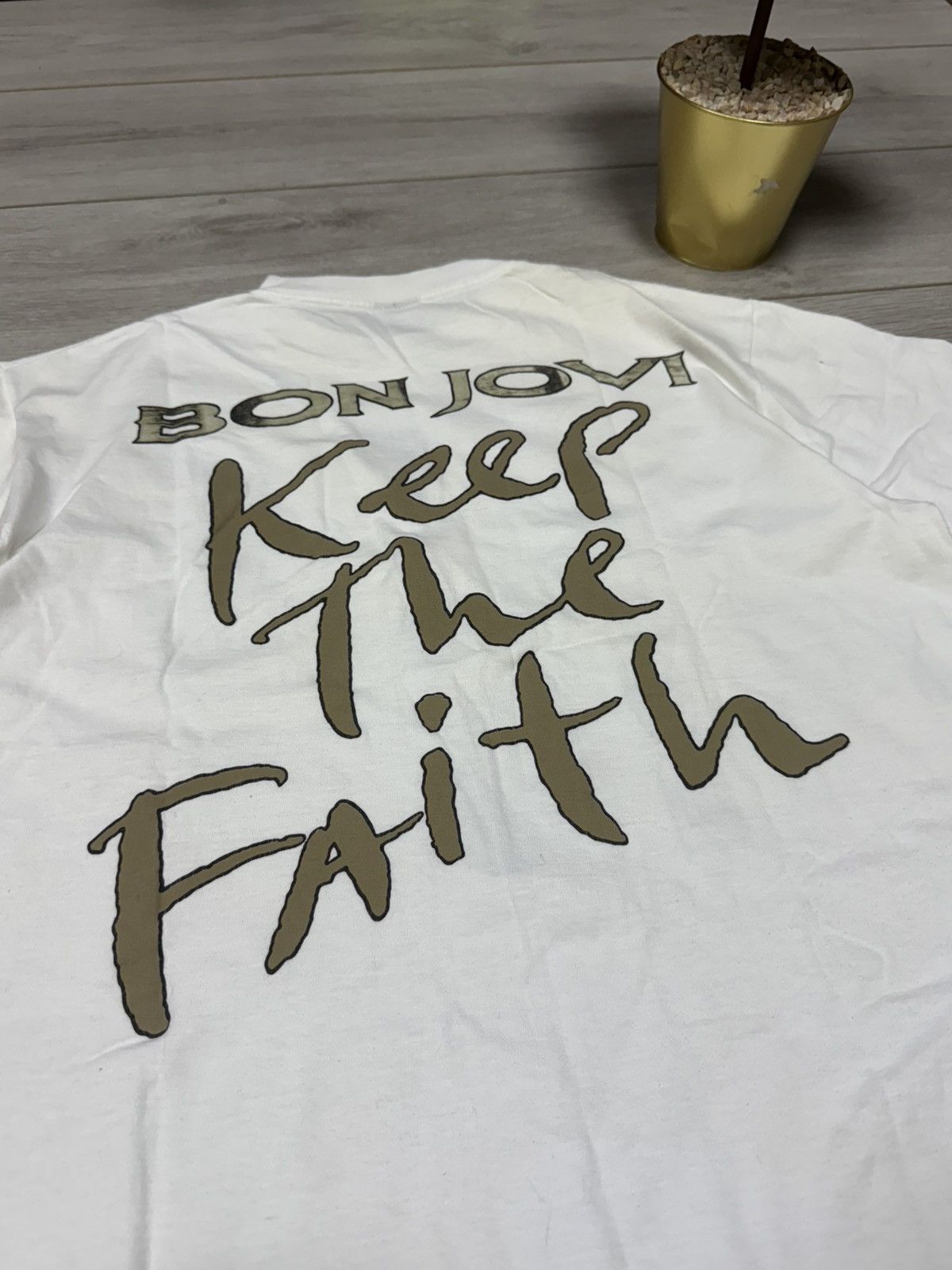 Bon Jovi Bon Jovi 1992 Keep the Faith vintage t shirt Acme Australia Size US L / EU 52-54 / 3 - 10 Thumbnail