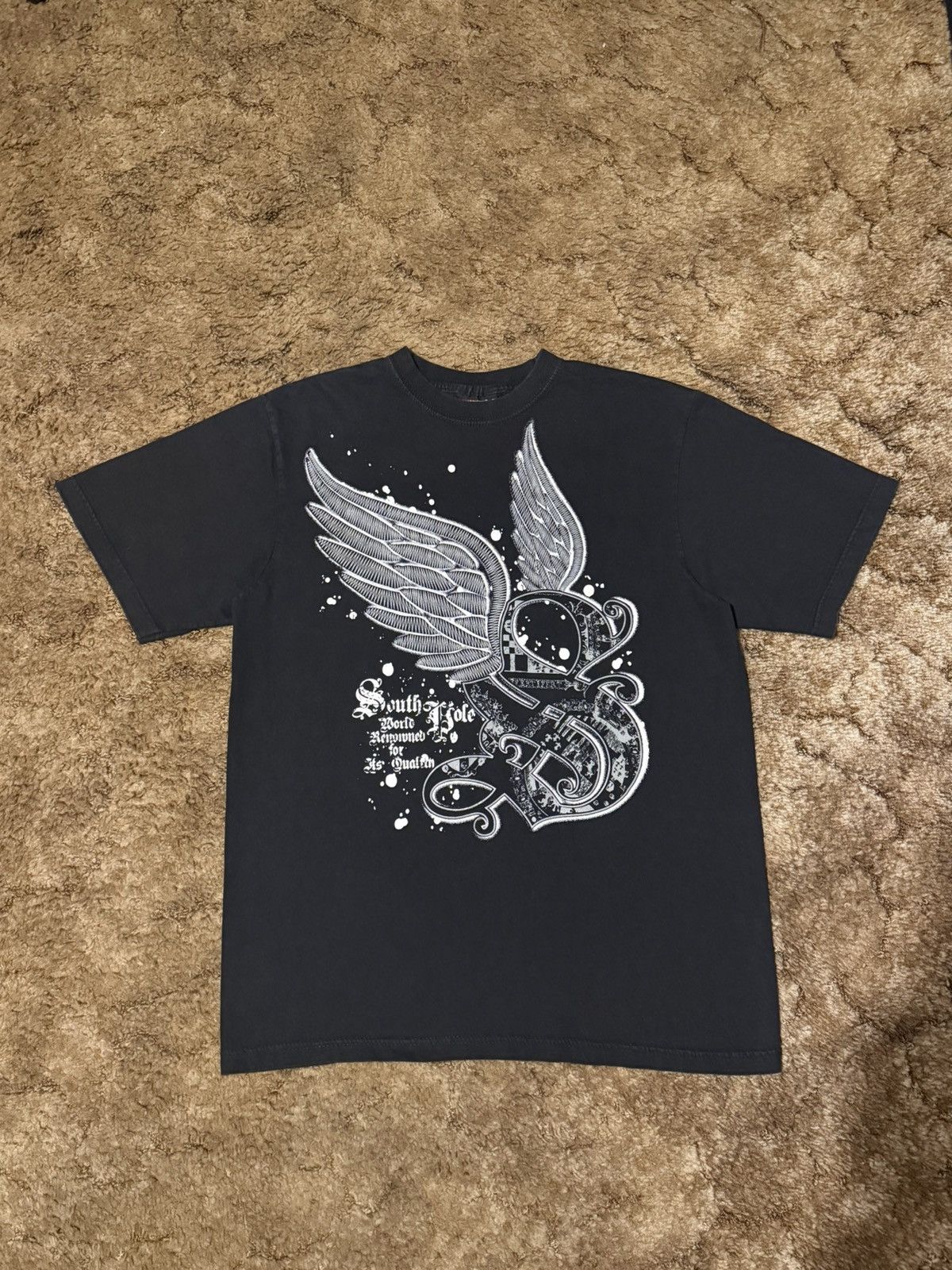 Southpole Vintage Y2K Southpole Flying S T-shirt Tee Black XLarge Size US XL / EU 56 / 4 - 1 Thumbnail