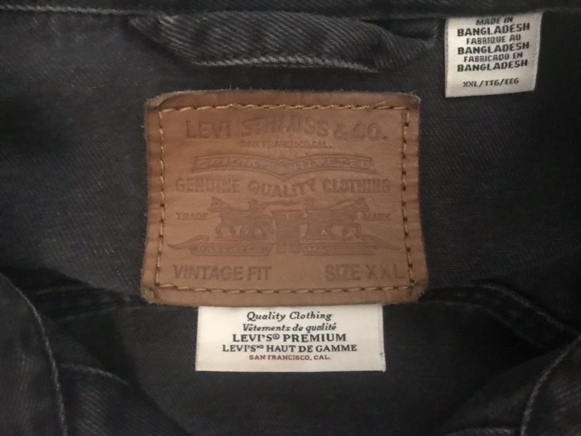 Levi's Vintage Clothing Levi's Strauss Black Denim Vintage Fit Jacket Men's Size US XXL / EU 58 / 5 - 5 Thumbnail