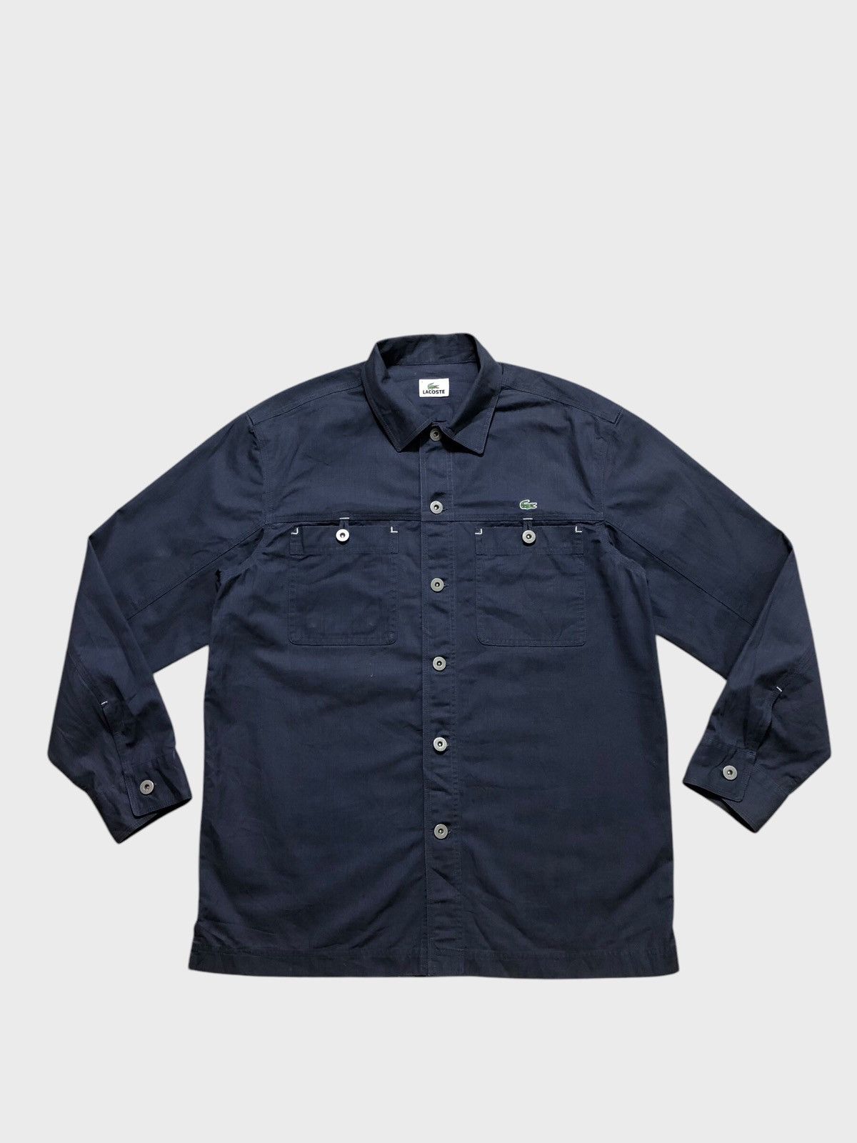 Lacoste × Vintage Vintage Lacoste Workwear Chore Jacket Size US L / EU 52-54 / 3 - 1 Thumbnail