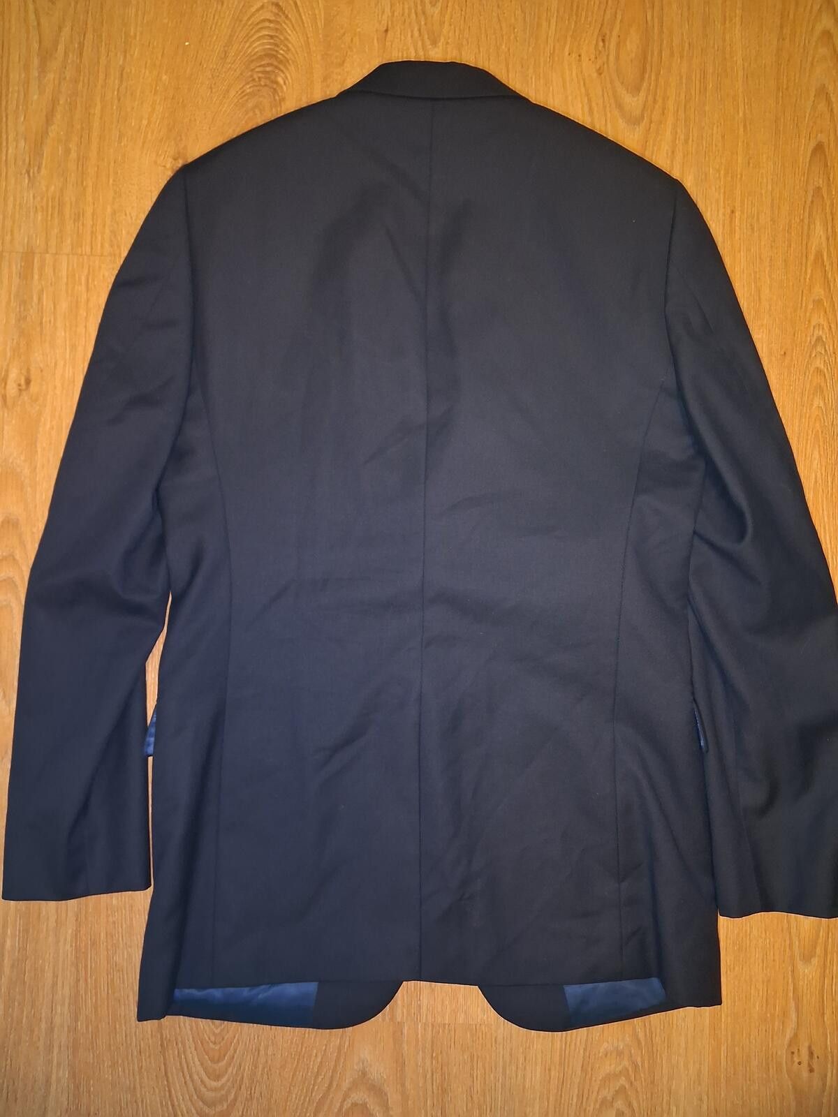 Hart Schaffner Marx Hart Schaffner Marx Blazer Mens 39L Navy Gold Buttons Wool Size 40R - 10 Thumbnail