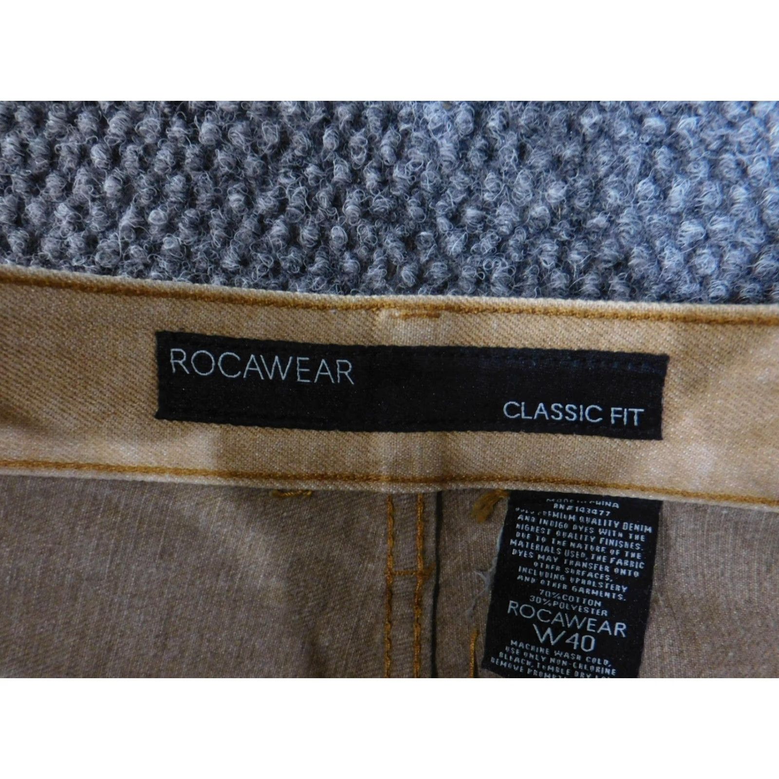 Rocawear Rocawear Jeans Mens 40 Classic Fit Straight Leg Five Pocket Casual Cotton Blend Denim Pants Waist 40 Inseam 32 Brown Size US 40 / EU 56 - 6 Thumbnail