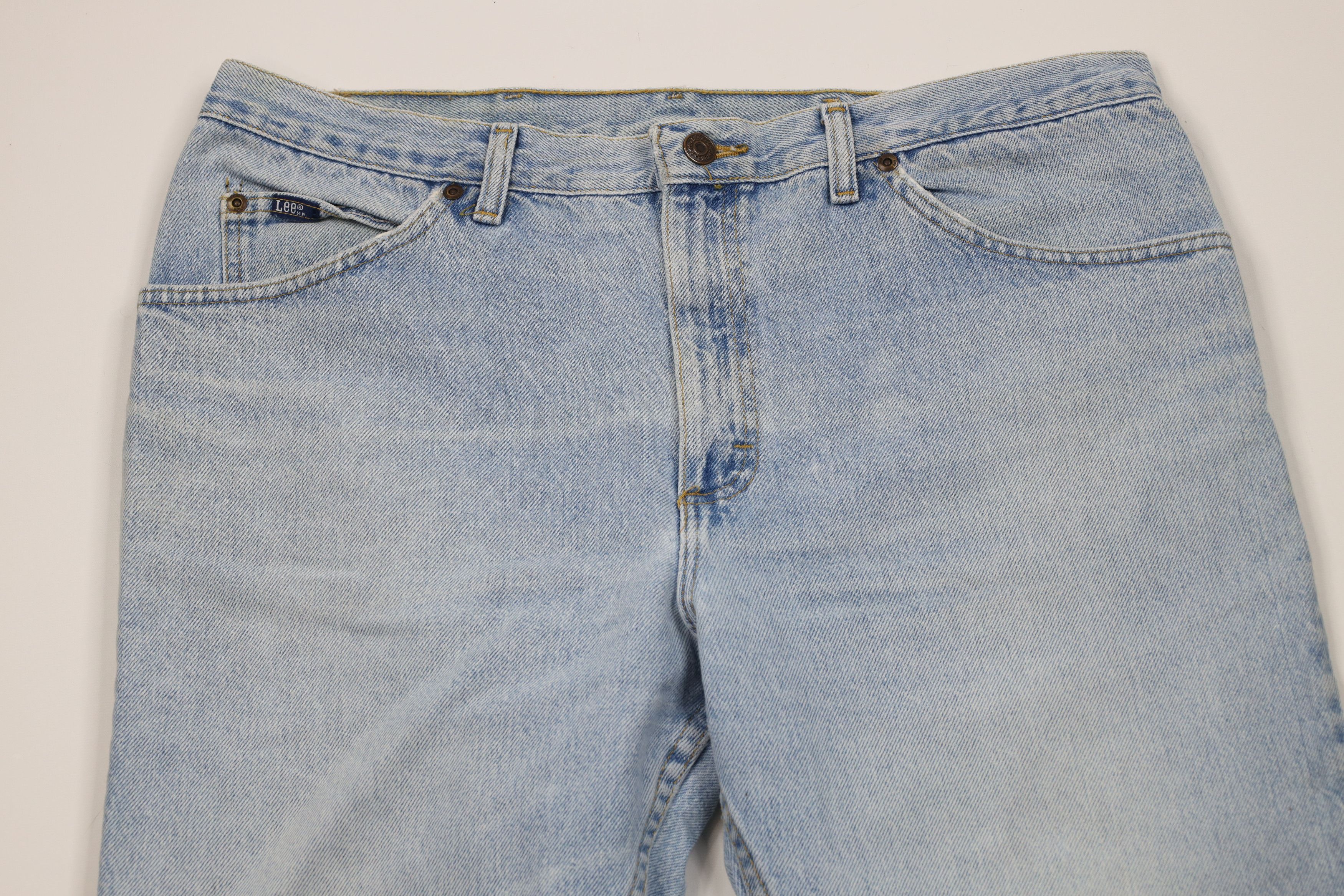 Lee Vintage 90s Lee Straight Leg Denim Jeans Blue Cotton Size US 38 / EU 54 - 2 Thumbnail