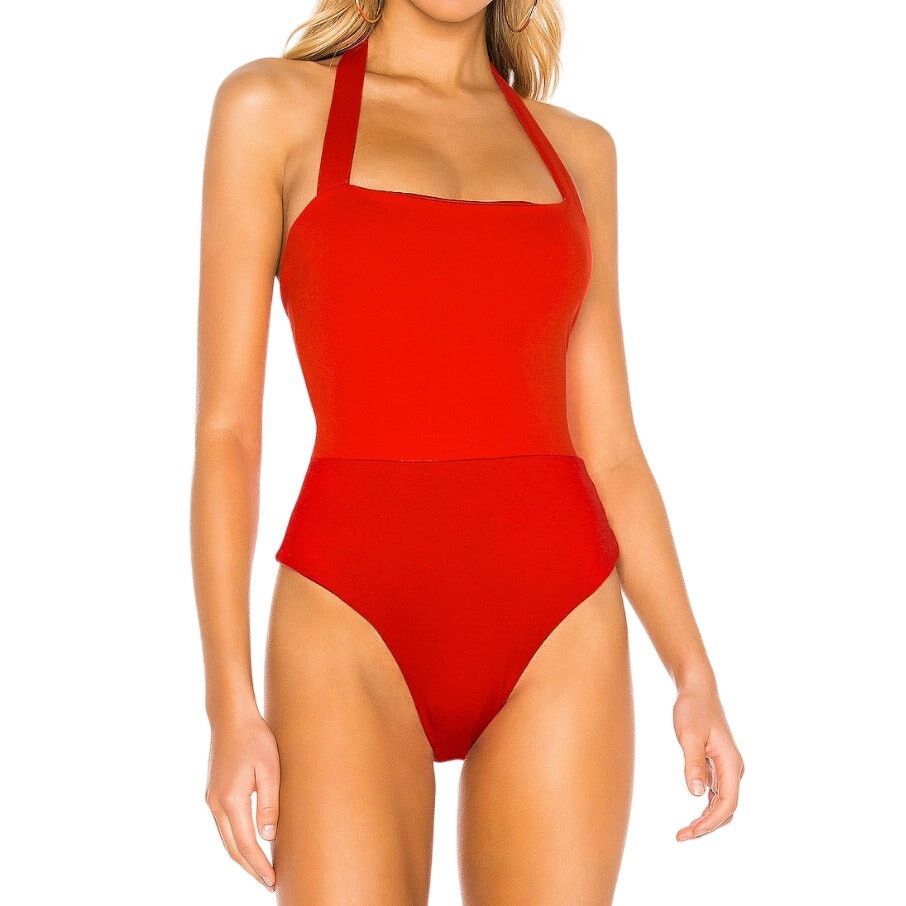 superdown Superdown Reece Halter Bodysuit in Red, Size S Size S / US 4 / IT 40 - 2 Thumbnail