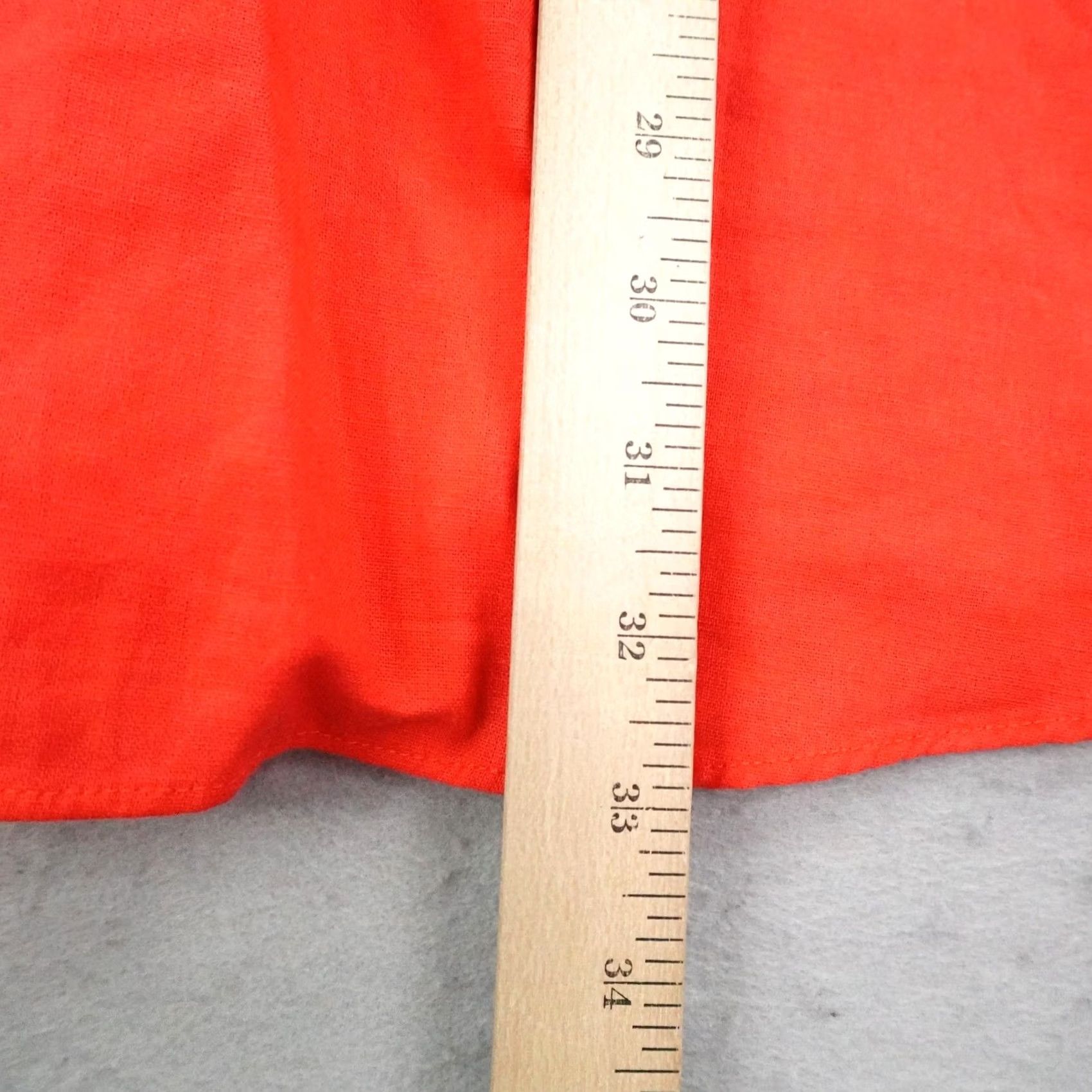 Free People Free People Dress Womens Small Orange Roll The Dice Mini Fit Flare Linen Blend Day Summer Casual Sundress Womens Size S / US 4 / IT 40 - 7 Thumbnail