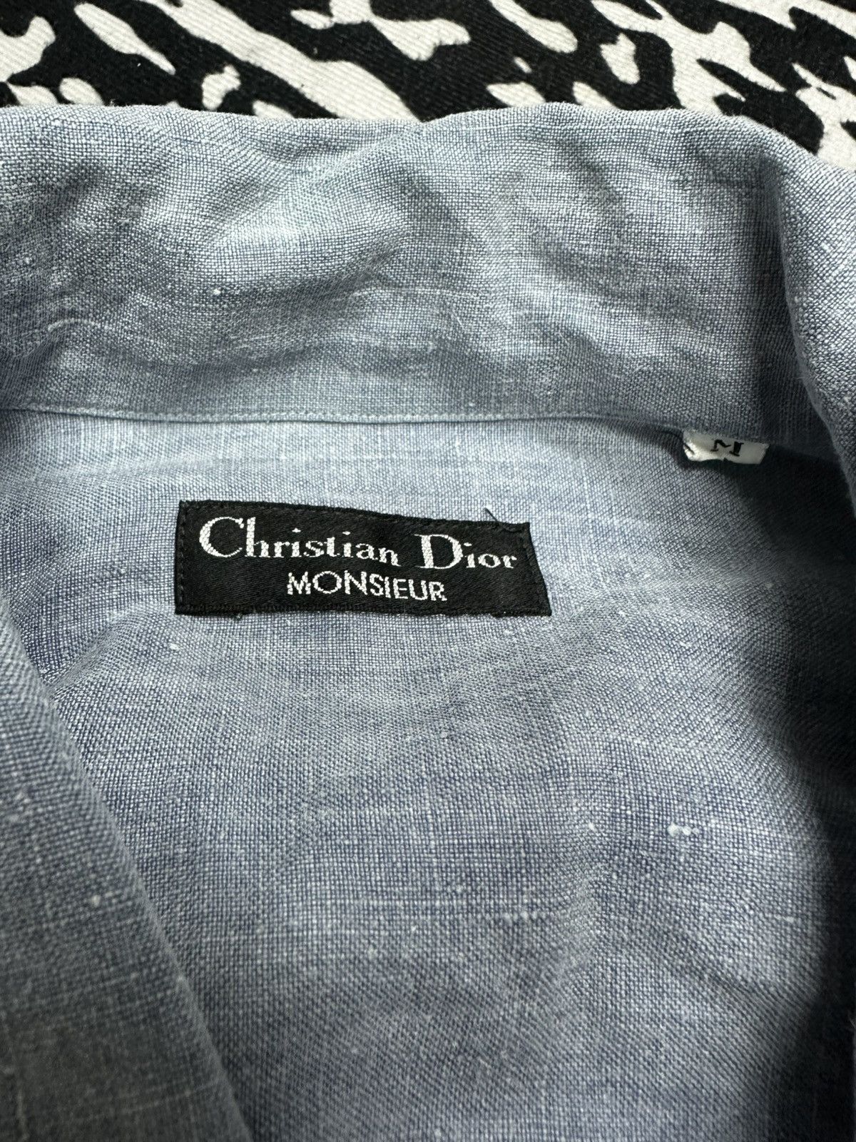 Christian Dior Monsieur × Dior Vintage Christian Dior Monsieur Linen Shirt Size US M / EU 48-50 / 2 - 5 Thumbnail