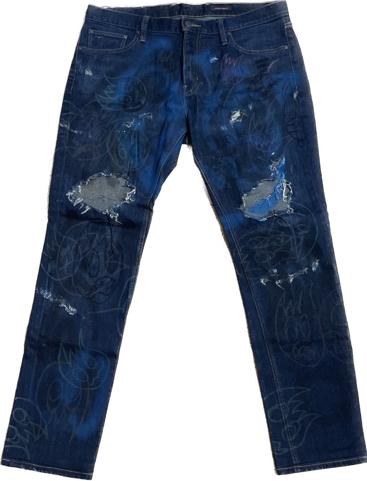 Other HPWK 2019 drawn and slashed denim Size US 35 - 1 Thumbnail