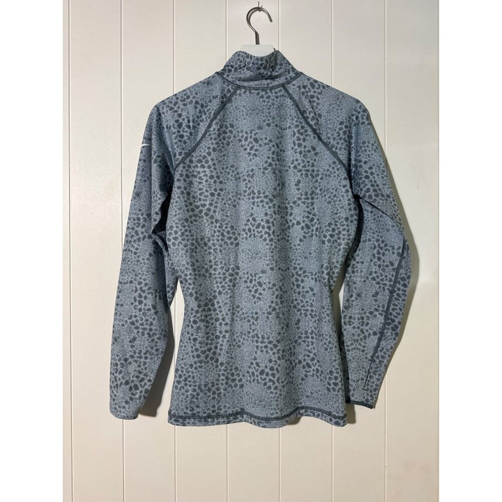 Nike Nike Pro Hyperwarm Pullover Long Sleeve Half-Zip Print Large Size L / US 10 / IT 46 - 2 Thumbnail