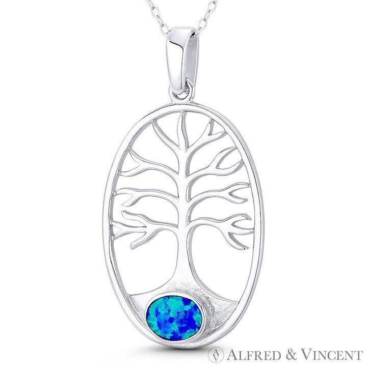 Other Tree-of-Life Etz Chaim Created Opal Sterling Silver Pendant Size ONE SIZE - 1 Preview