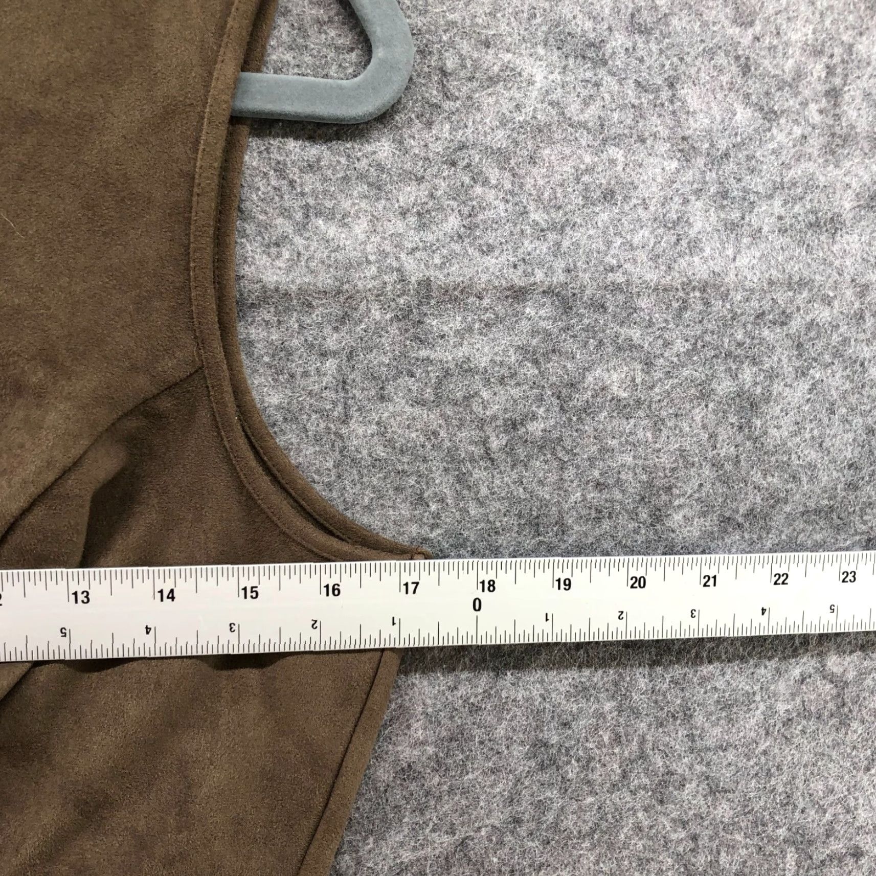 Guess Guess Dress Sleeveless Bodycon Size L Faux Suede Stretch Cutout Waist Tan Brown Size L / US 10 / IT 46 - 5 Thumbnail