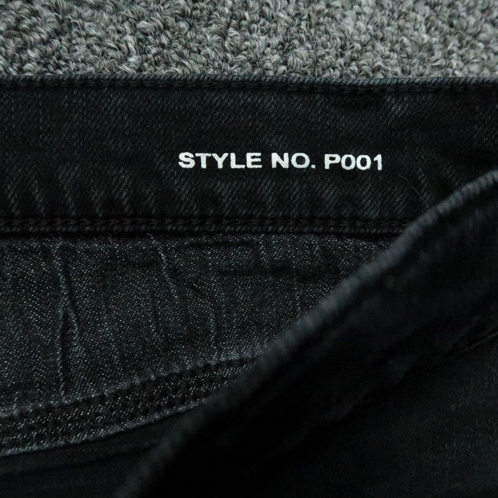 J Brand Purple Brand Jeans Mens 34x28 Black Slim Stretch Button Fly 5-Pocket Denim Straight Vintage: No Mens Size US 34 / EU 50 - 6 Thumbnail