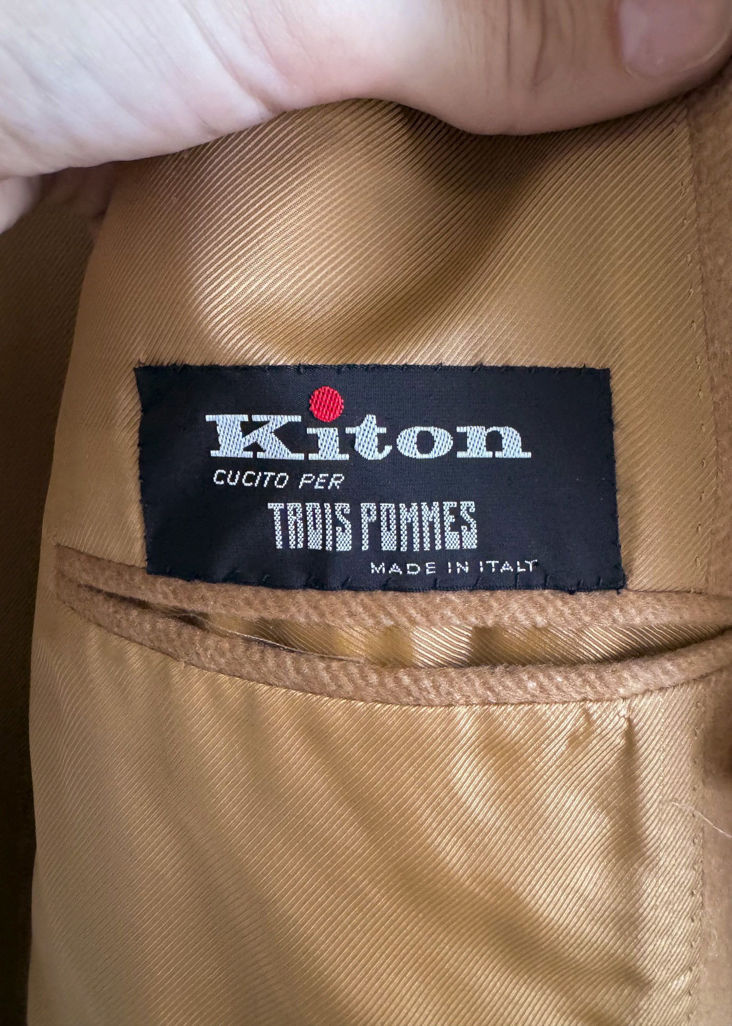Kiton Kiton Beige Tan Cashmere Double Breasted Coat Size US L / EU 52-54 / 3 - 7 Thumbnail