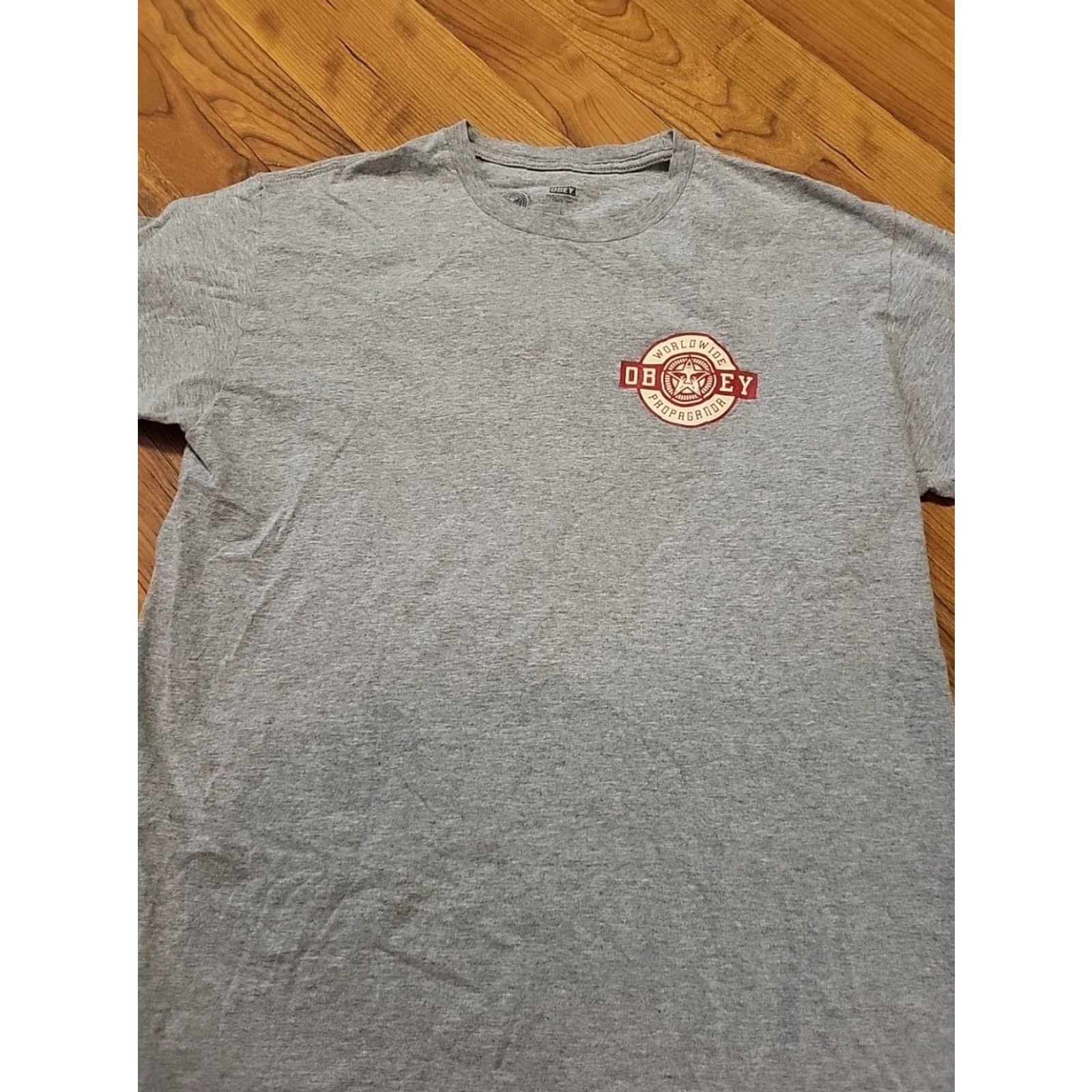Obey Obey Tshirt Worldwide Propaganda Large Gray Short Sleeve Size US L / EU 52-54 / 3 - 4 Thumbnail