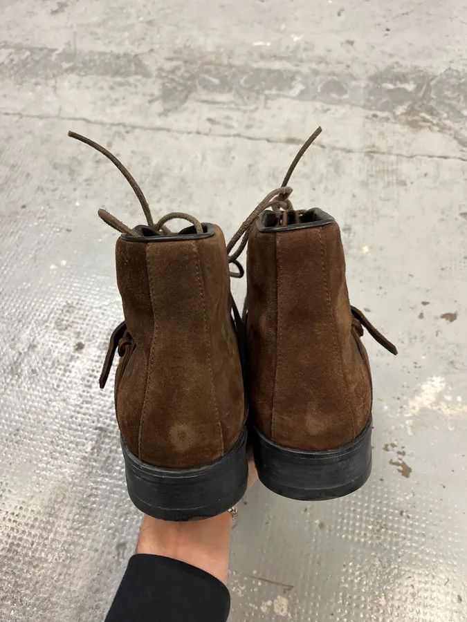 Gucci 2000s Gucci Hiking Brown Suede Leather Boots Size US 11.5 / EU 44-45 - 5 Thumbnail