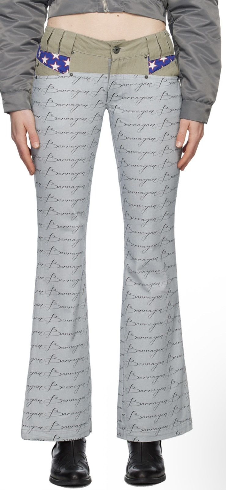 Barragan Khaki Script Trousers Size 36" / US 14 / IT 50 - 8 Thumbnail