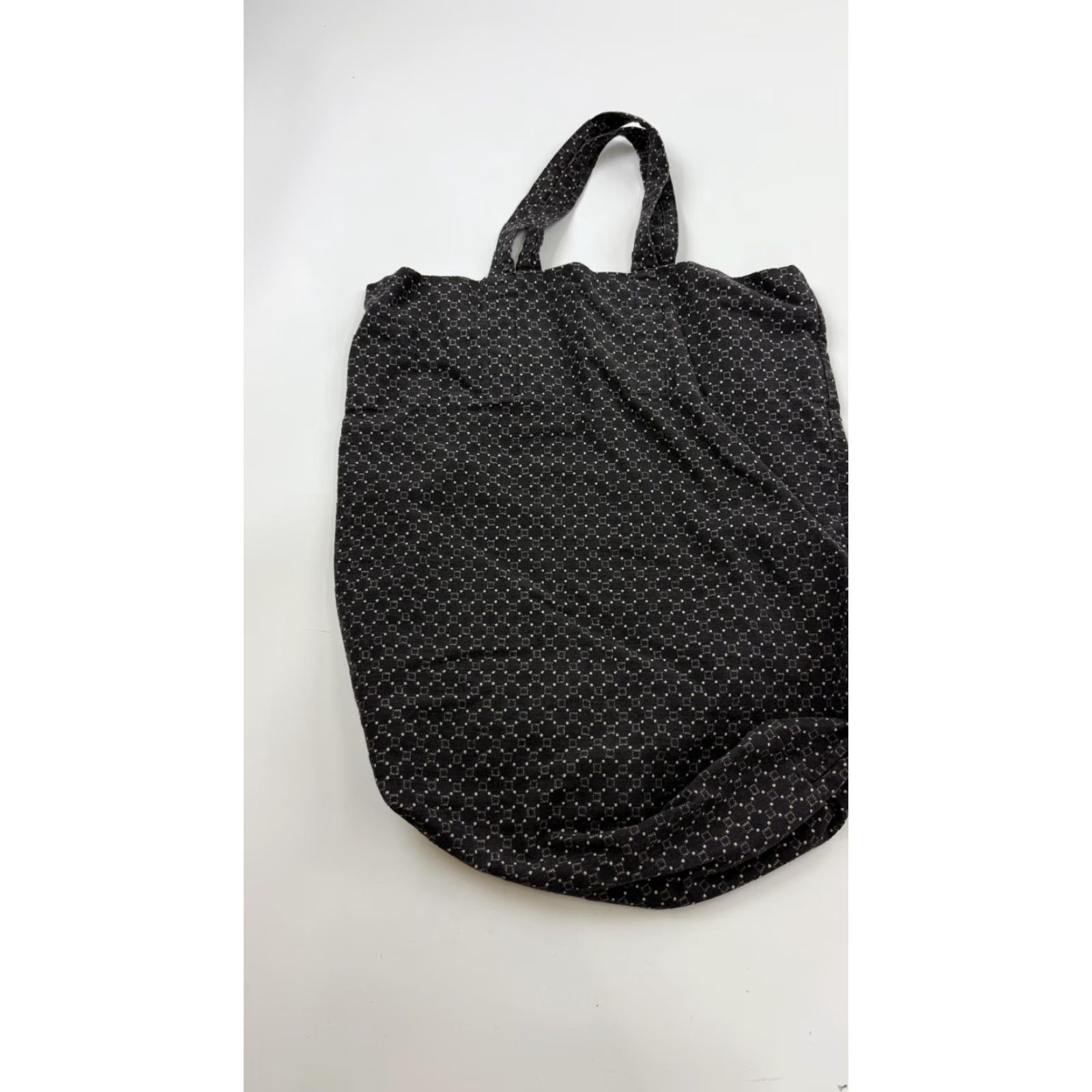 Ralph Lauren Ralph Lauren Large Black White Geometric Print Canvas Tote Bag Carryall Women Size ONE SIZE - 2 Thumbnail