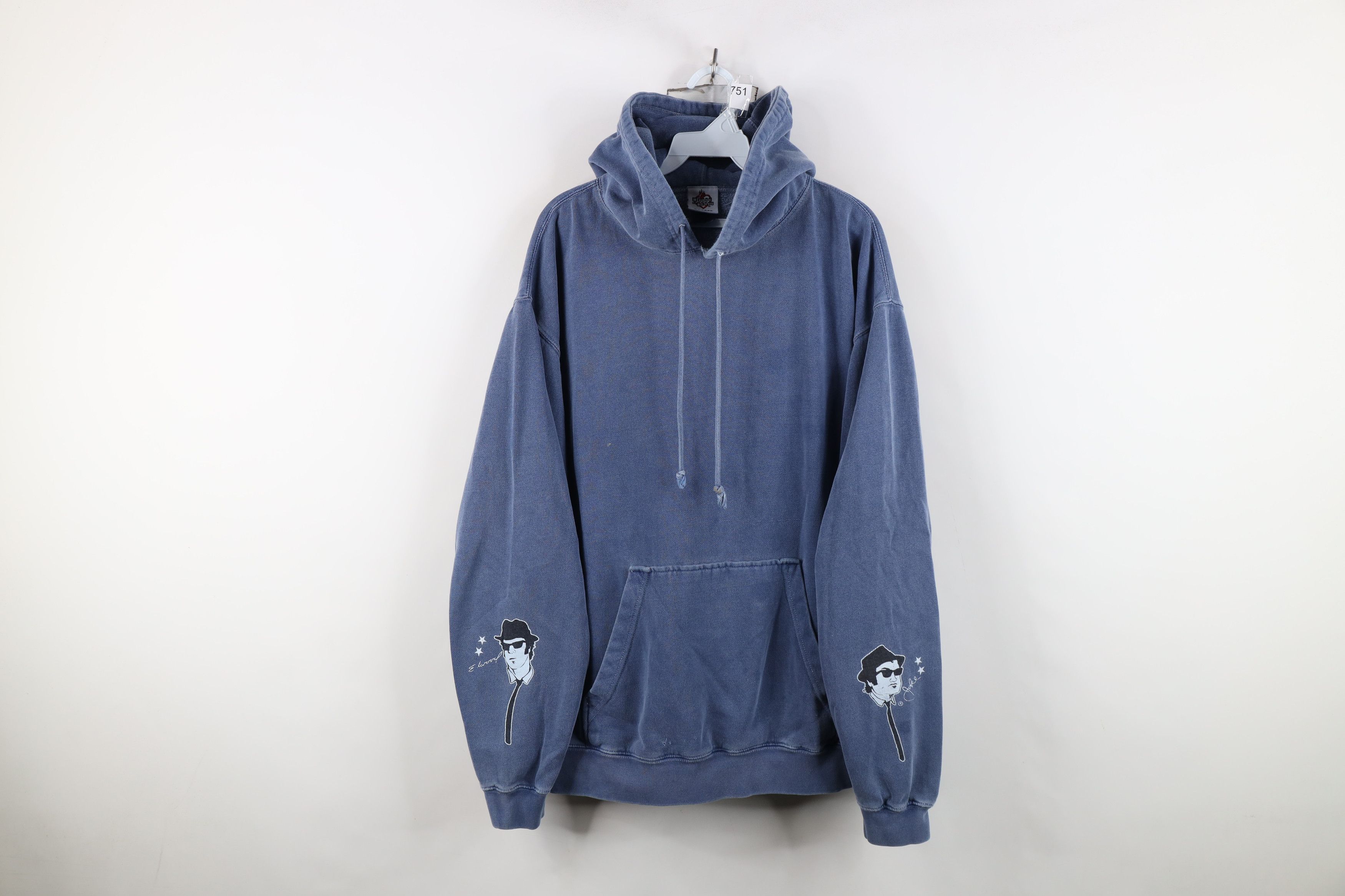 Vintage Vintage House of Blues Spell Out Hoodie Sweatshirt Blue Size US XL / EU 56 / 4 - 1 Thumbnail