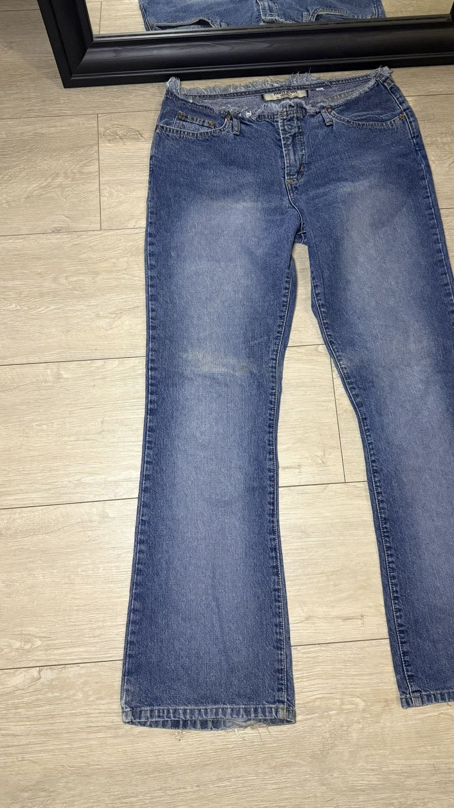 Other Y2K Women’s 2000s Paris Blues Flared Boot Cut Jeans Size 36" / US 14 / IT 50 - 3 Thumbnail